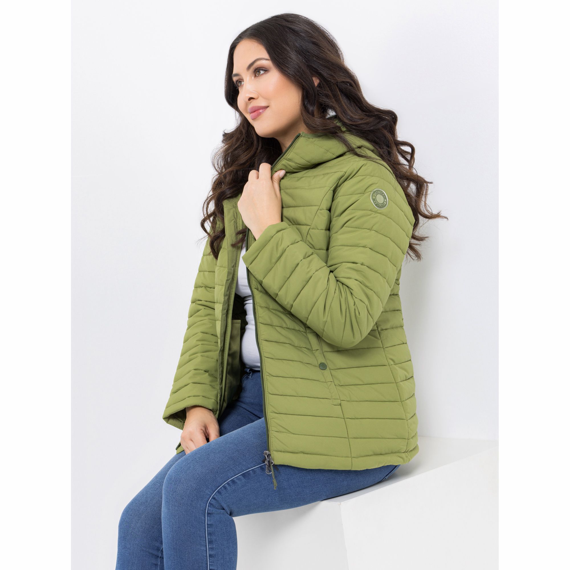 CENTIGRADE ACTIVE Steppjacke wasserabweisend mit Kapuze Kontrastdetails