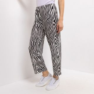 IN-PRINT Hose, 7/8-Länge Rundumdehnbund gerade Form elastische Ware
