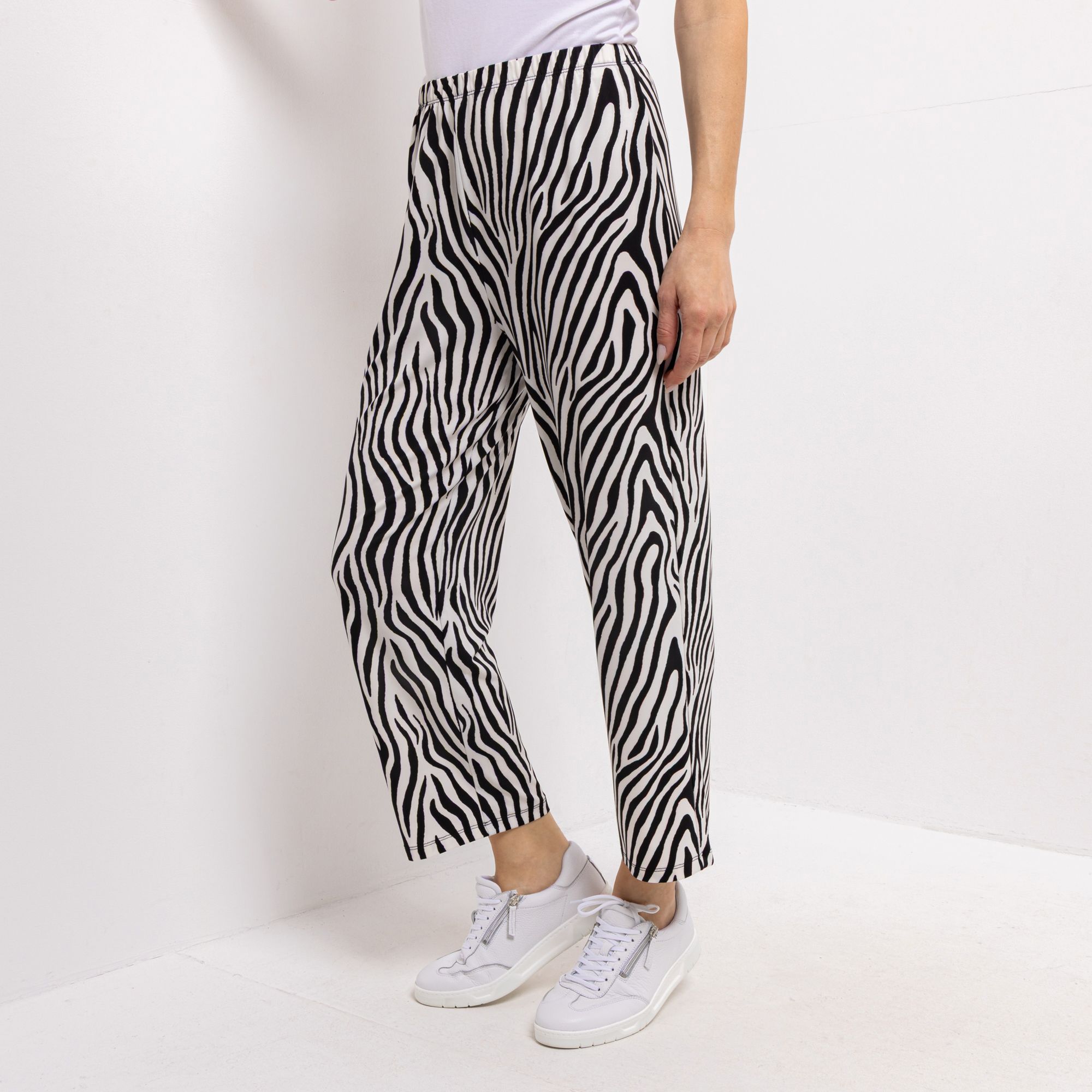 IN-PRINT Hose, 7/8-Länge Rundumdehnbund gerade Form elastische Ware