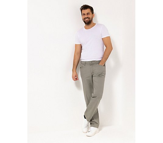 CLUB OF COMFORT® Herrenhose Henry 5-Pocket-Style Coolmax® Fade-Out Färbung