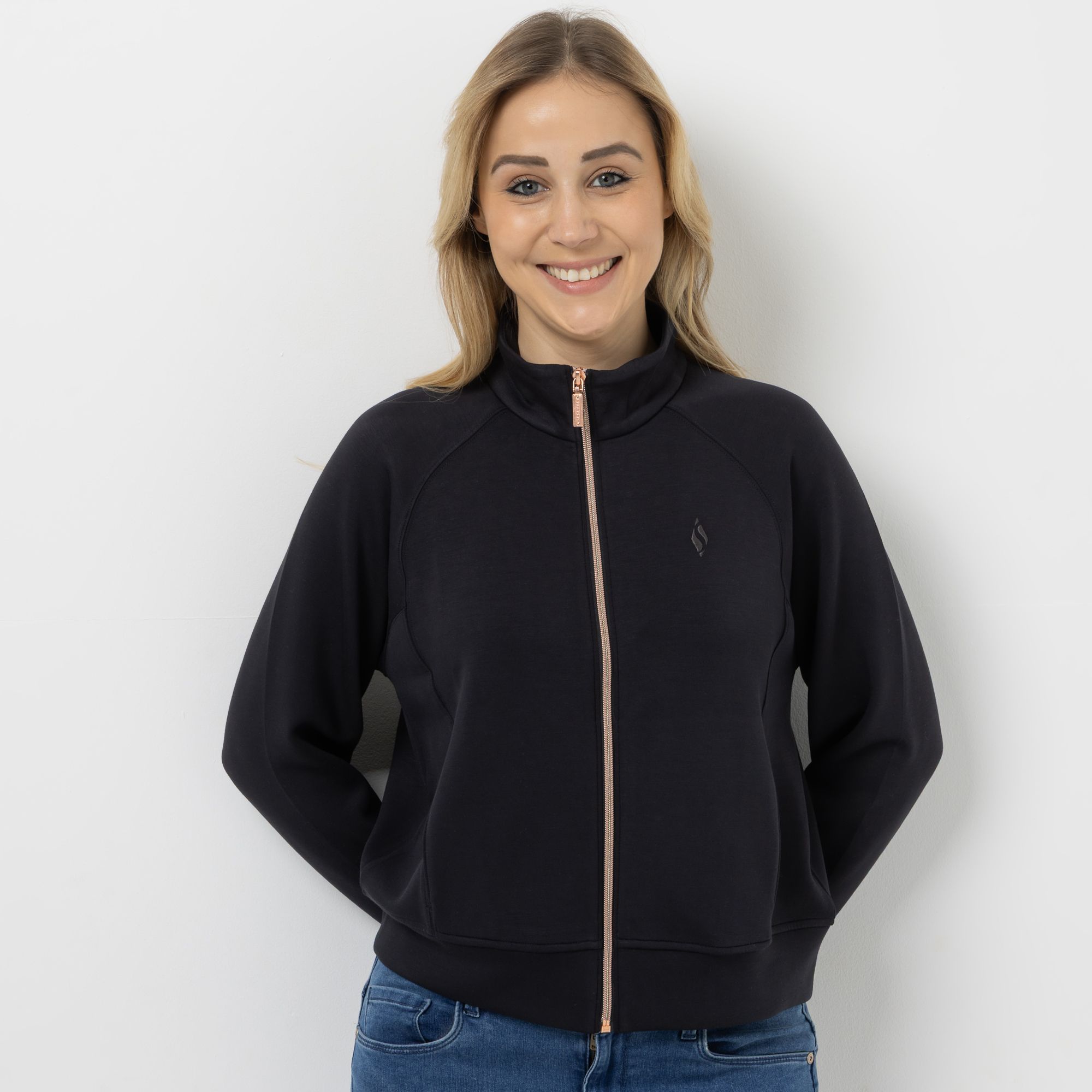 SKECHERS Damen-Jacke Skechluxe Elevate Stehkragen Reißverschluss