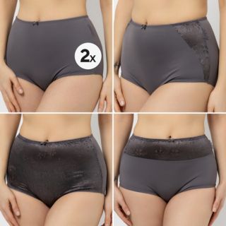 LITTLE ROSE 5 Maxislips Mikrofasermischung 3x Jacquard 2x Basic