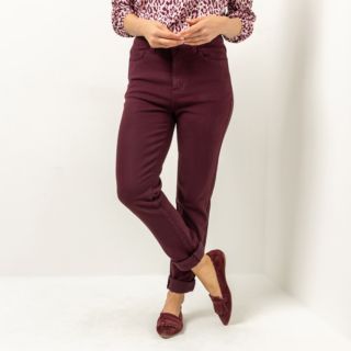 VIA MILANO Jeans, knöchellang 5-Pocket-Style Umschlag gerades Bein