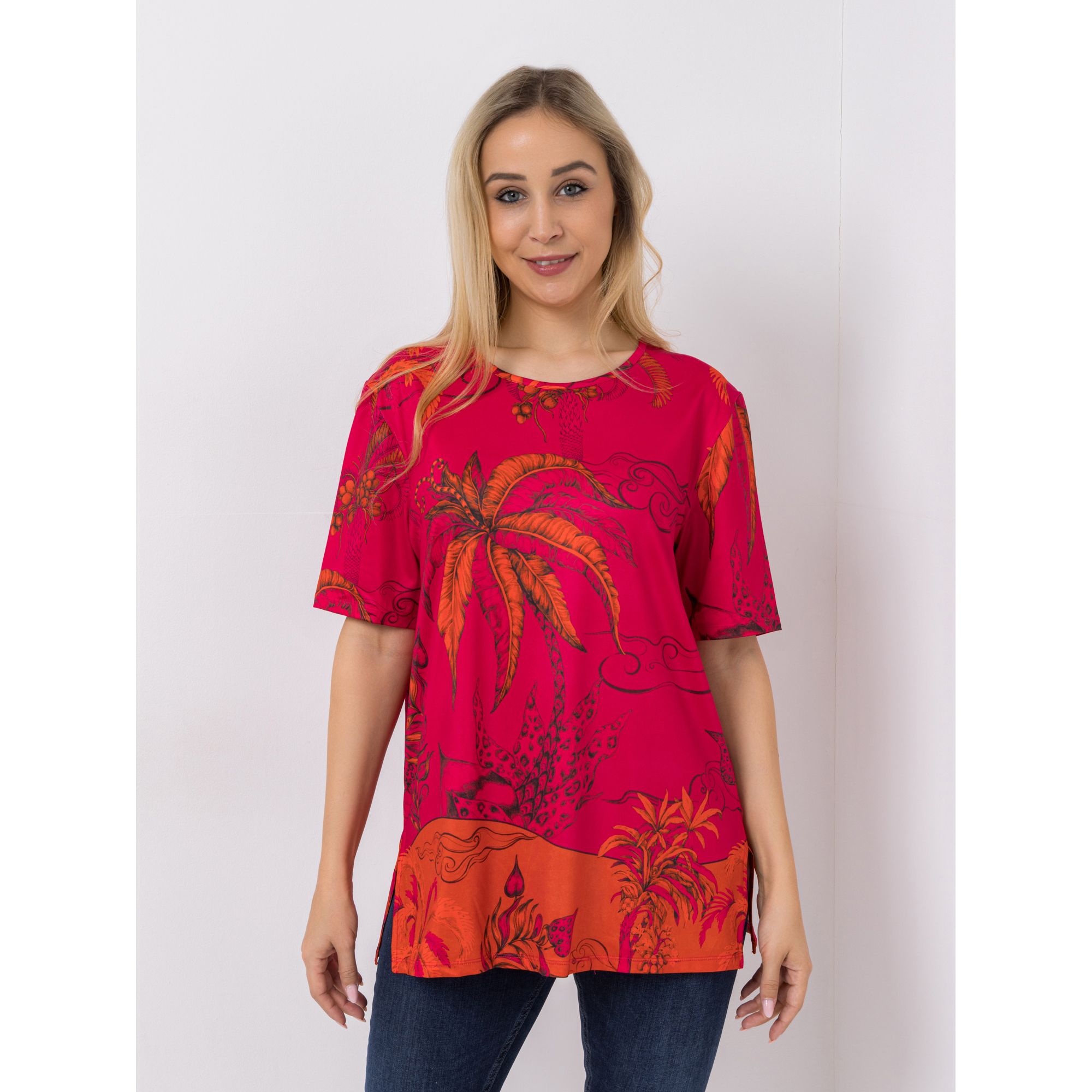 IN-PRINT Shirt 1/2-Arm Rundhalsausschnitt bedruckt