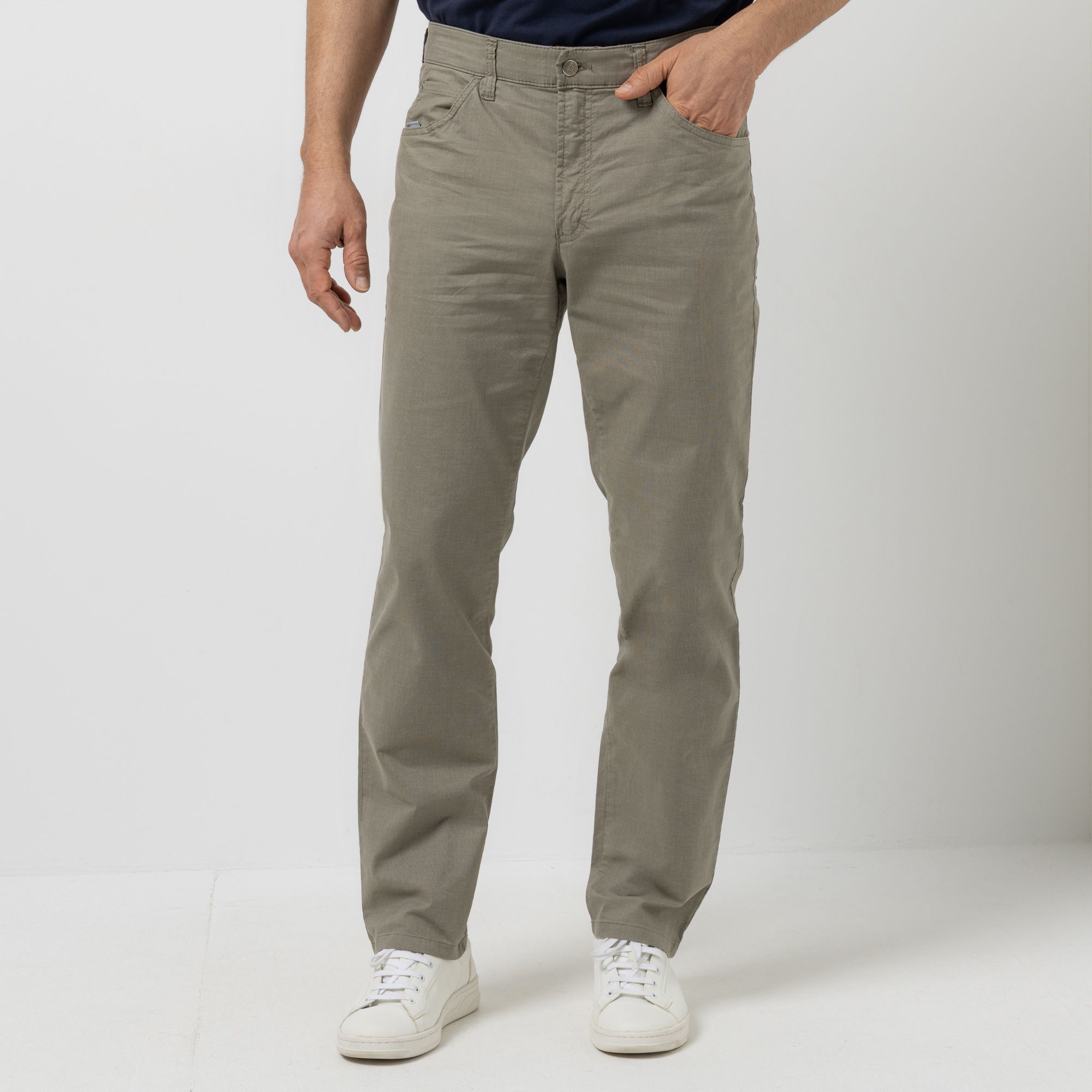 CLUB OF COMFORT® Herrenhose John 5-Pocket-Style Münztasche Woll-Optik