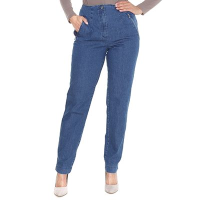 VANILIA Damenjeanshose Jacky angeschnitt. Bund Ringdenim