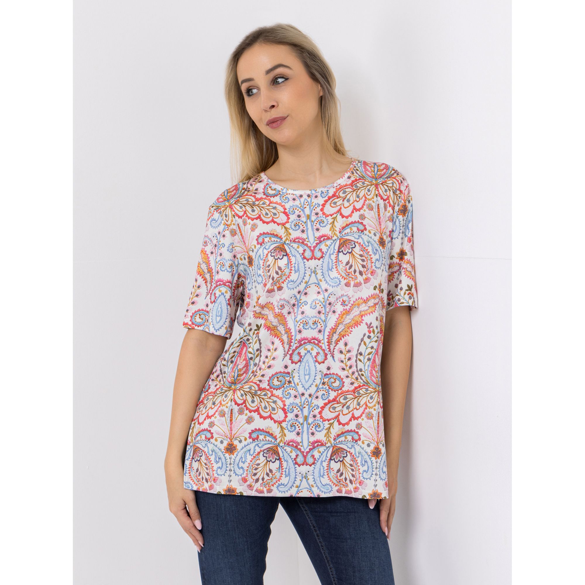 IN-PRINT Shirt 1/2-Arm Rundhalsausschnitt bedruckt