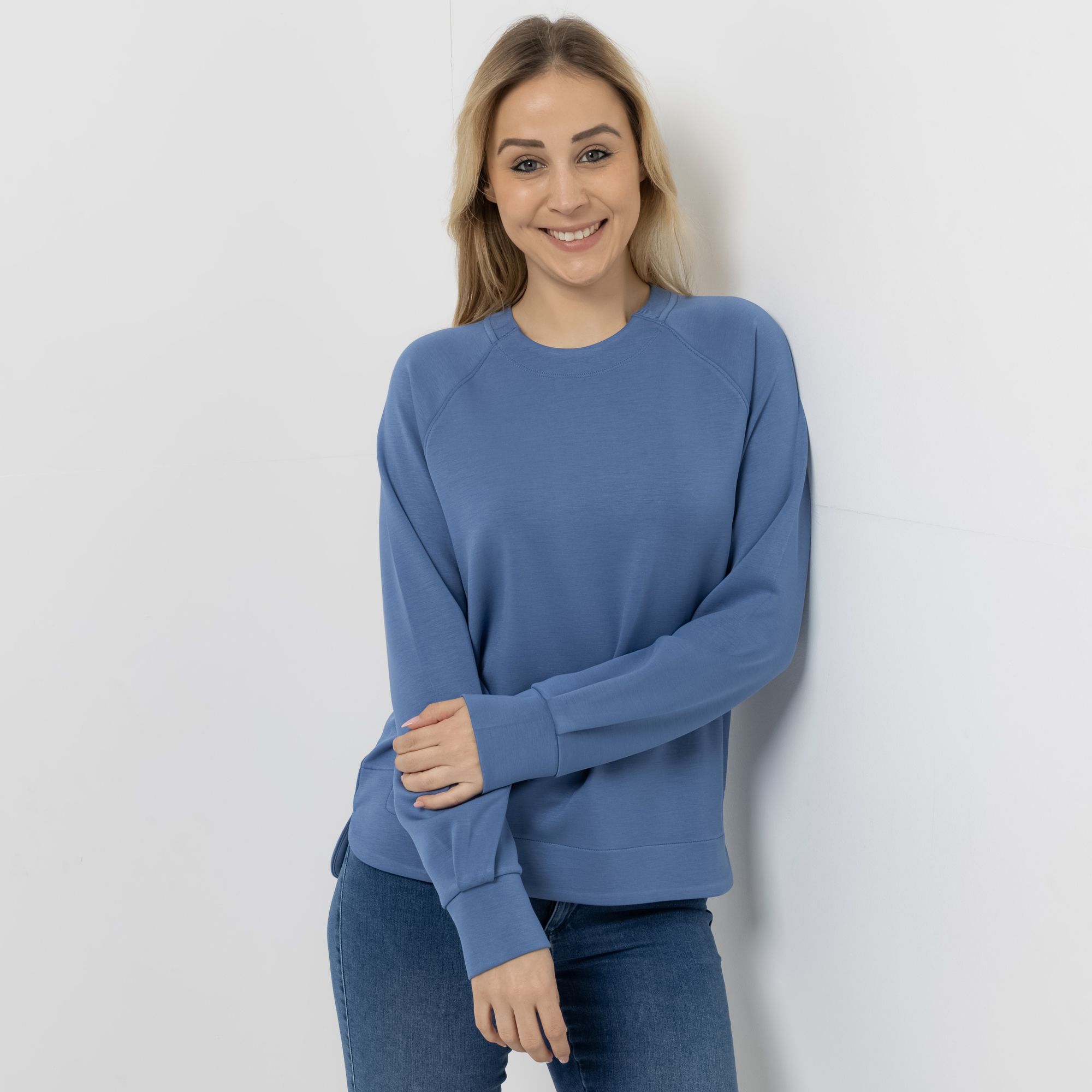 SKECHERS Damen-Sweatshirt Skechluxe Elevate 1/1-Arm Rundhalsausschnitt