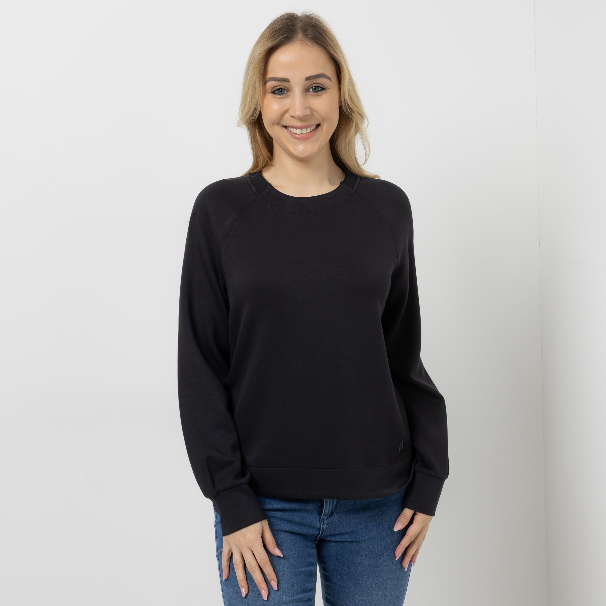 SKECHERS Damen-Sweatshirt Skechluxe Elevate 1/1-Arm Rundhalsausschnitt