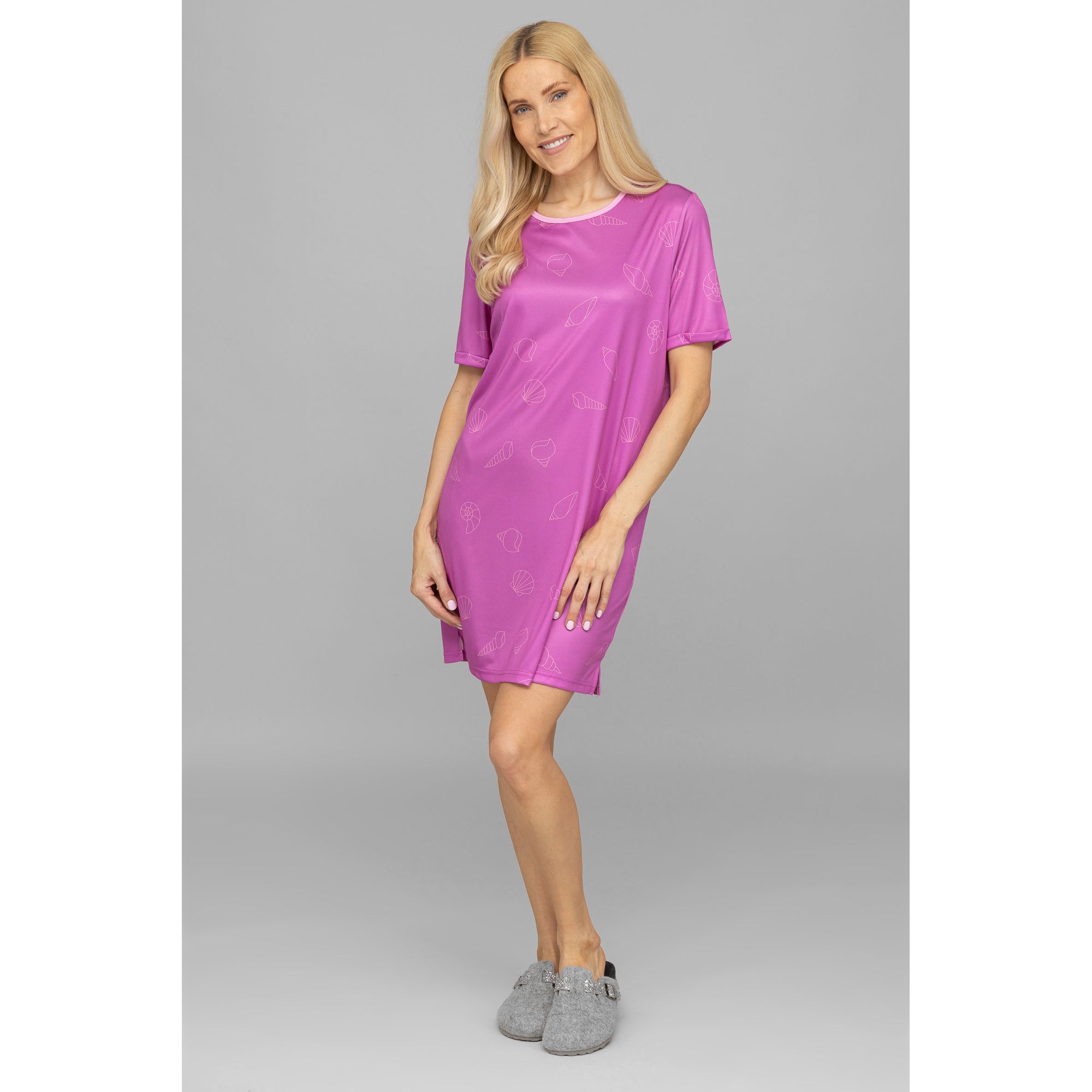 LITTLE ROSE Bigshirt, 1/2-Arm Mikrofaser, Lynn Allover-Druck 90 cm
