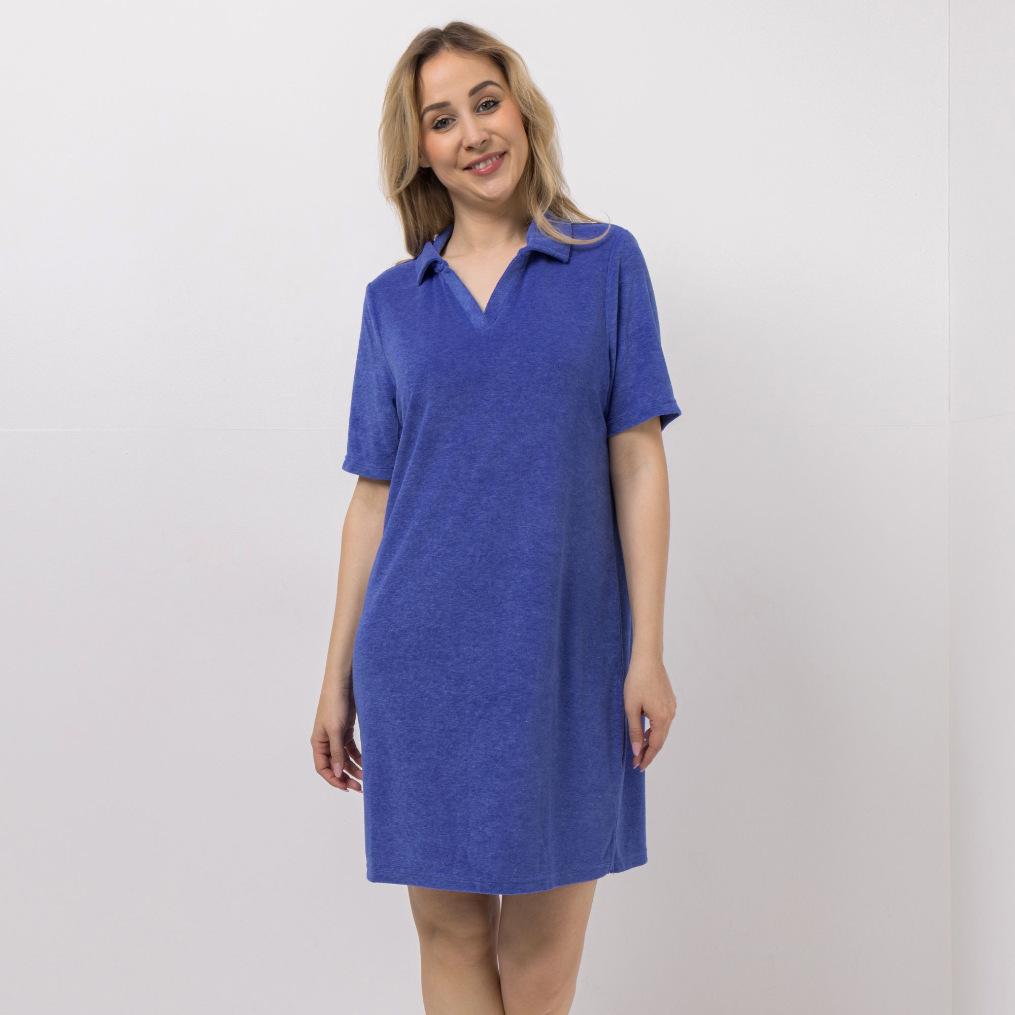 LITTLE ROSE Bigshirt Frottee-Qualität 1/2-Arm Kragen