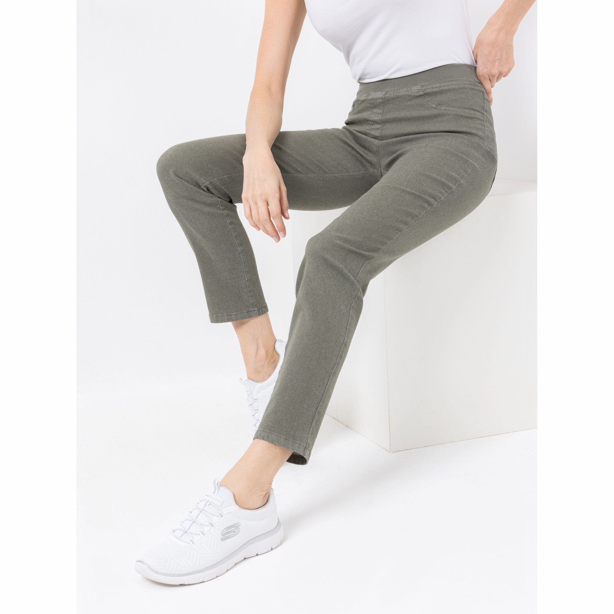 VIA MILANO Jeggings Vanessa Rundumdehnbund Gesäßtaschen elastisch