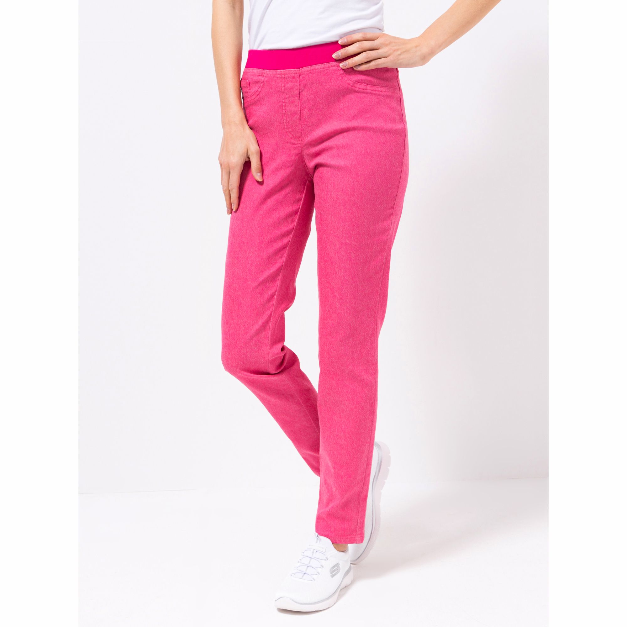 VIA MILANO Jeggings Vanessa Rundumdehnbund Gesäßtaschen elastisch