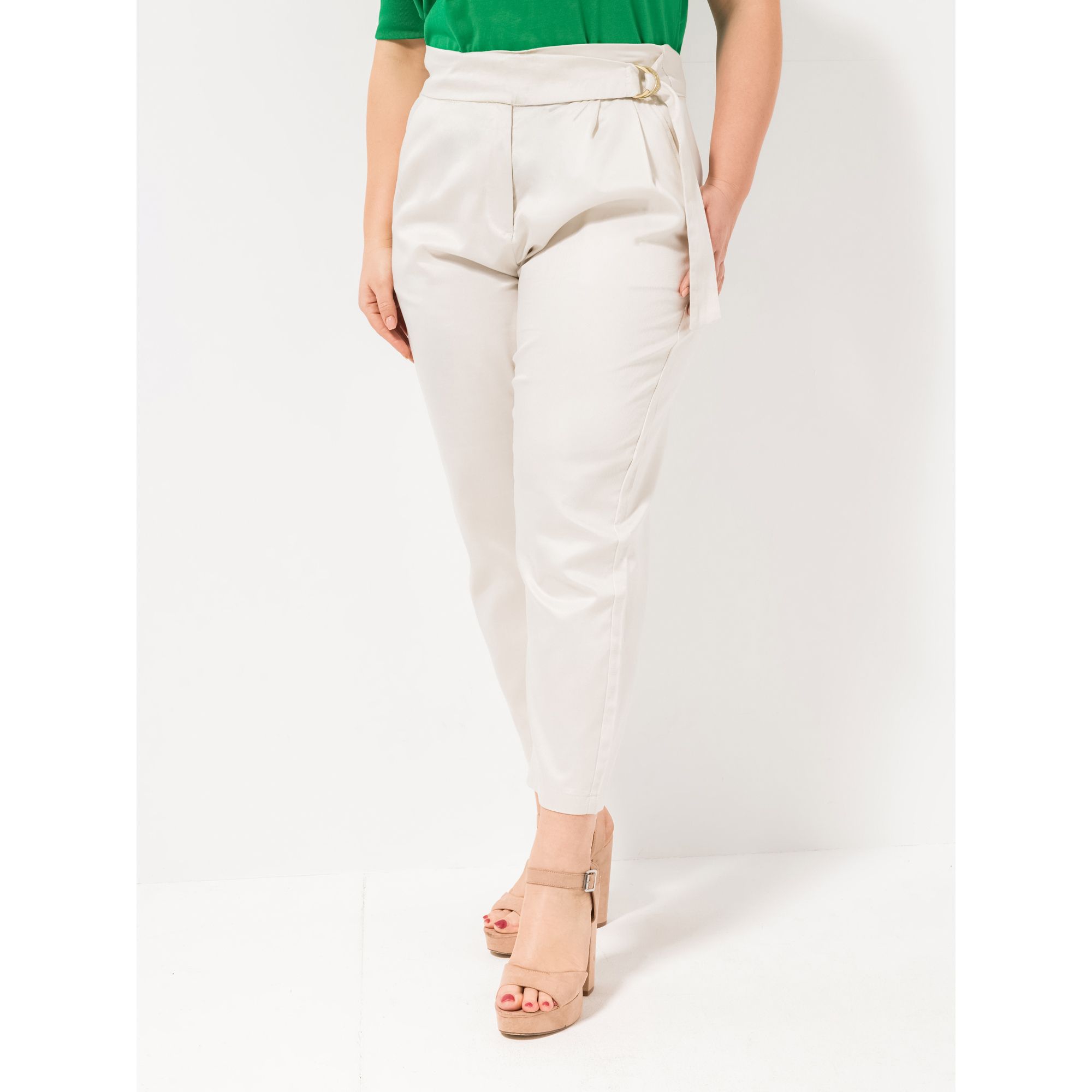 ROCK YOUR CURVES by Angelina K. Hose, 7/8-Länge Bindegürtel Eingrifftaschen