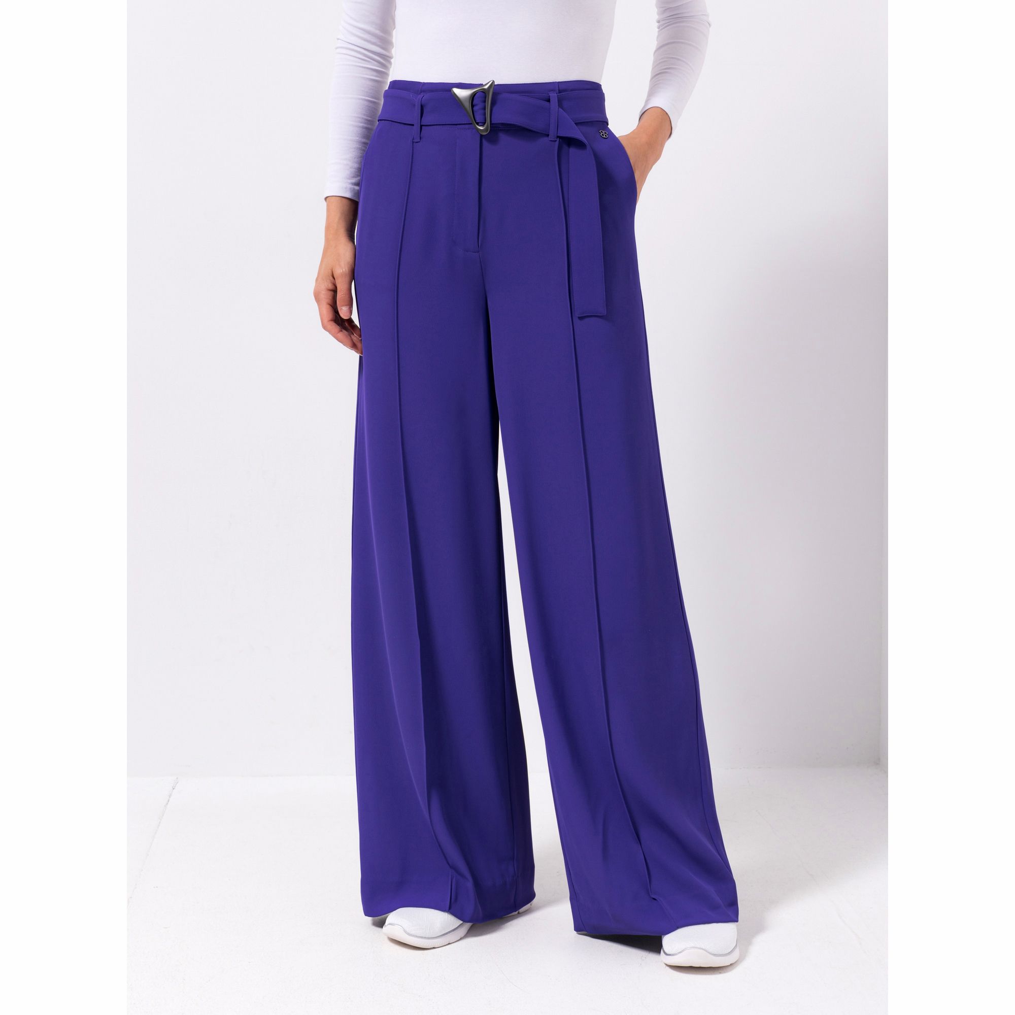 BASLER® Hose, 1/1-Länge weites Bein Bügelfalte Eingriffstaschen