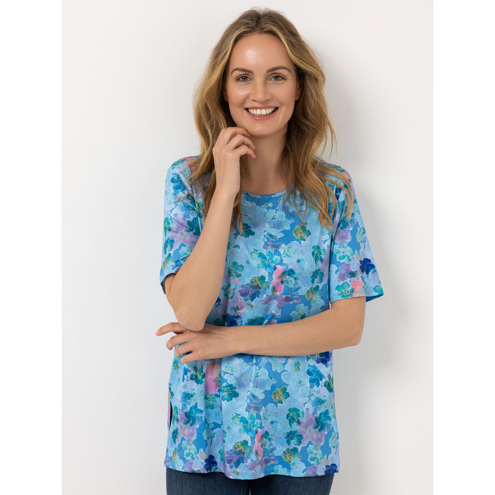 IN-PRINT Shirt 1/2-Arm Rundhalsausschnitt bedruckt