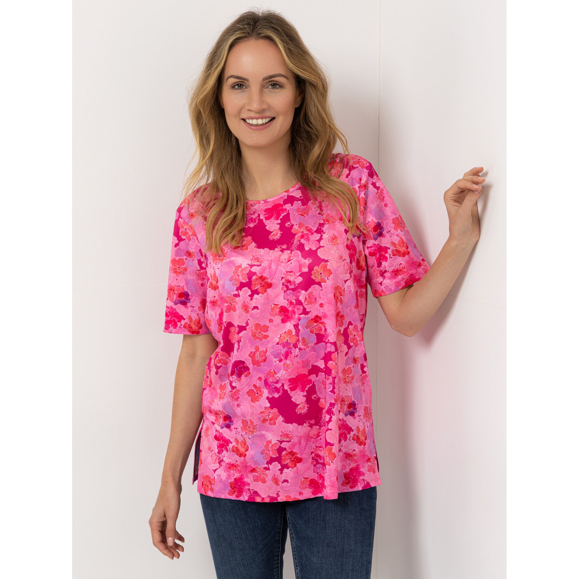 IN-PRINT Shirt 1/2-Arm Rundhalsausschnitt bedruckt