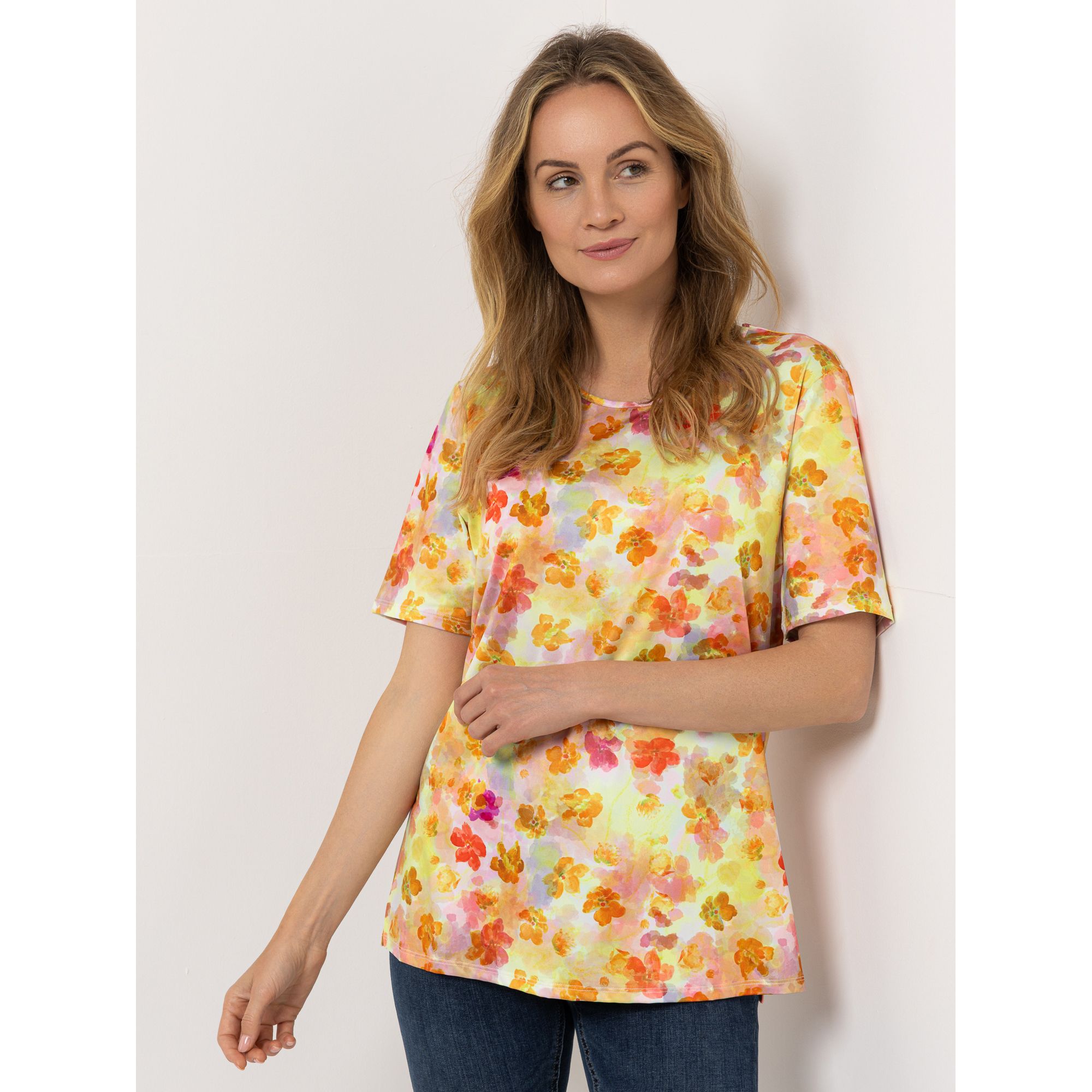 IN-PRINT Shirt 1/2-Arm Rundhalsausschnitt bedruckt