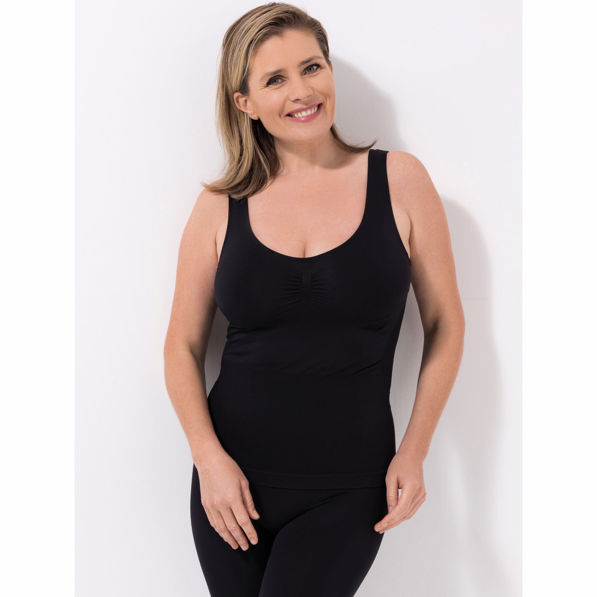VIA MILANO Shapewear Top Brustzone V-Ausschnitt