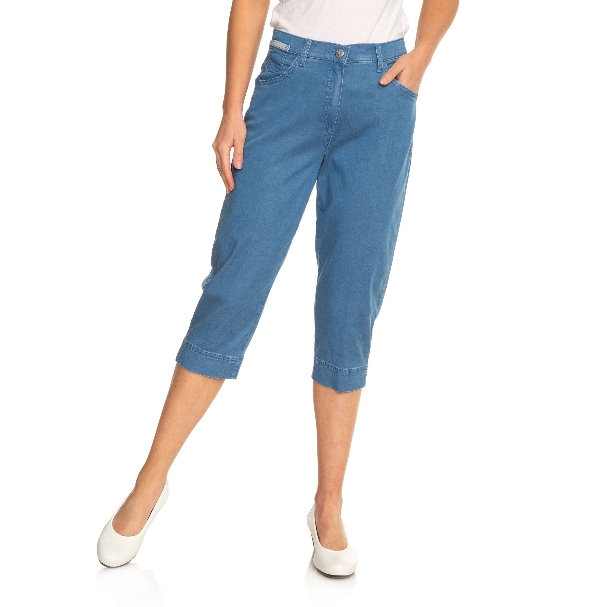 Jeans RAPHAELA by 5-Pocket-Form Corry sehr BRAX Plus Capri Comfort elastisch