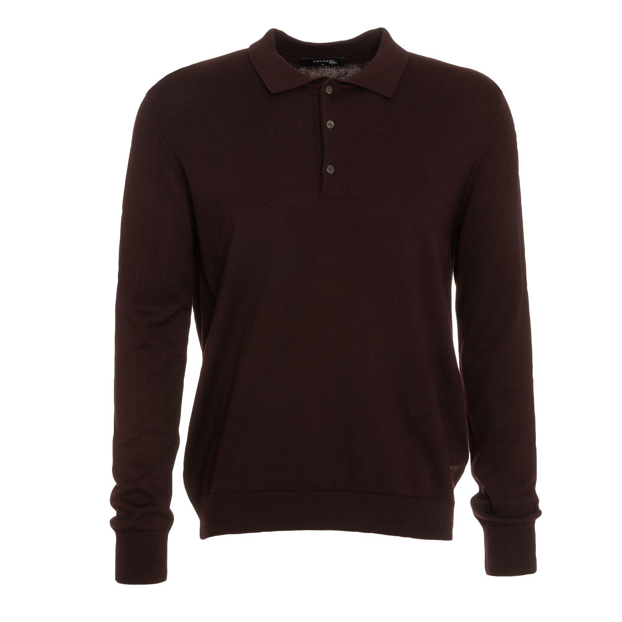 AMINATI® Herren-Pullover langarm Hemdkragen Knopfleiste