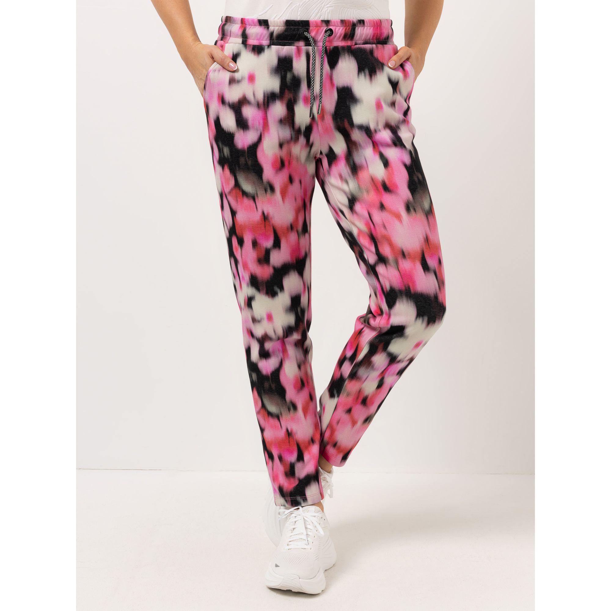 AMINATI® Jogpants, 1/1-Länge Eingrifftaschen Kordelzug Allover-Druck