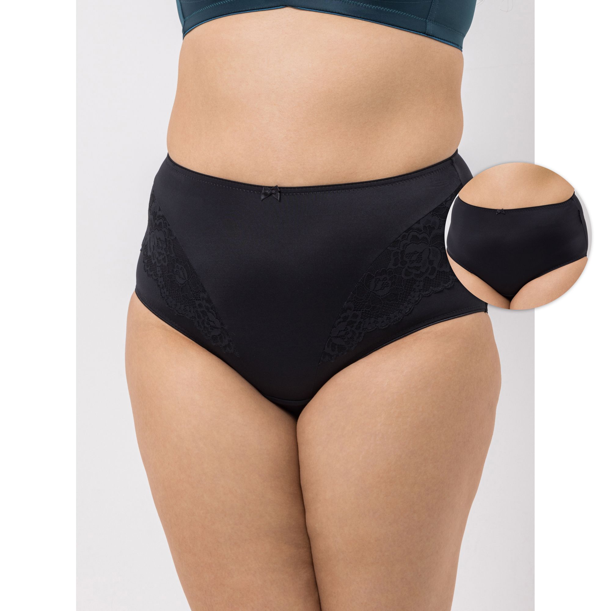 LITTLE ROSE 2 Midislips Mikrofasermischung 1x Spitzendetails 1x Basic