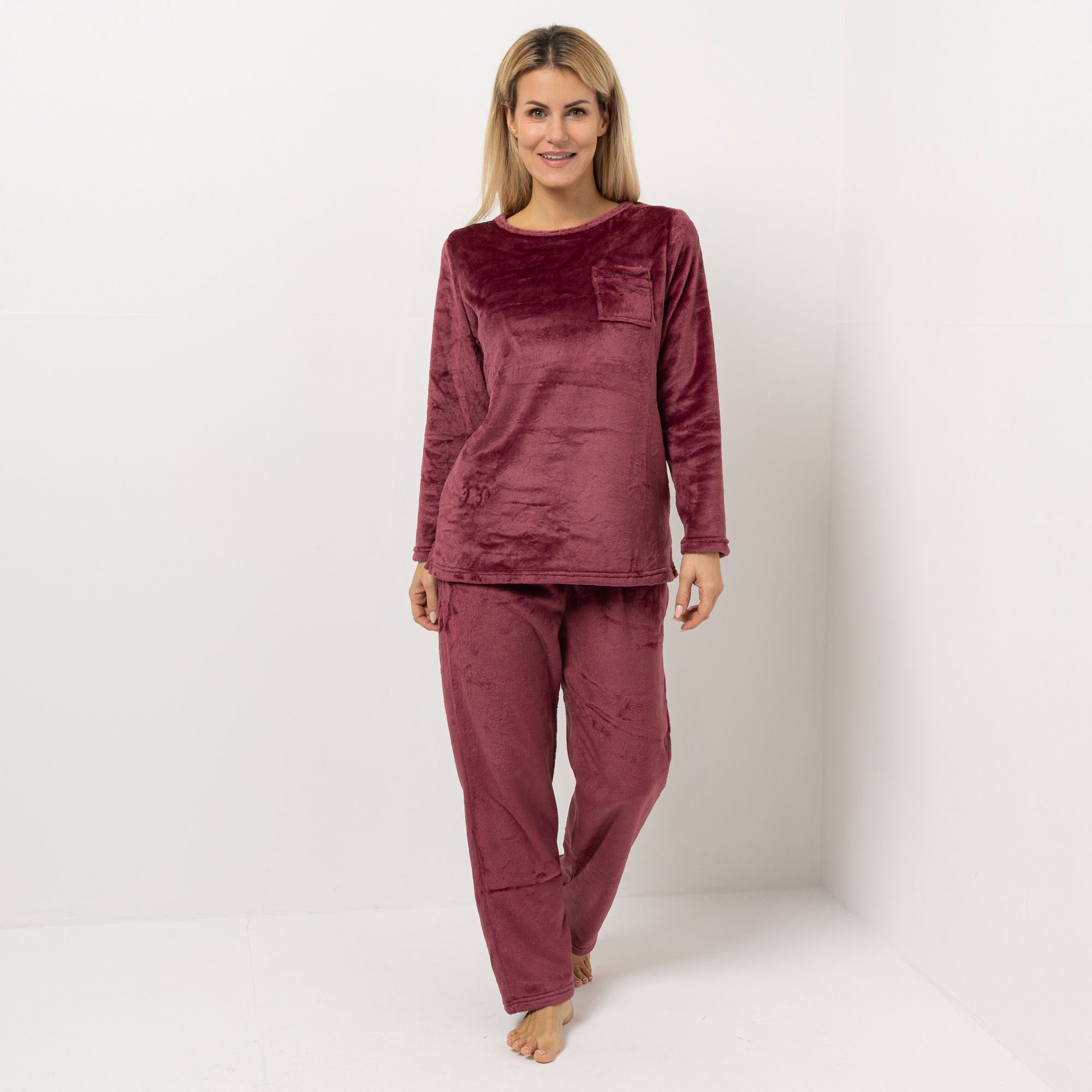 LITTLE ROSE Pyjama-Set Mikrofaser Shirt, 1/1-Arm Hose, 1/1-Länge