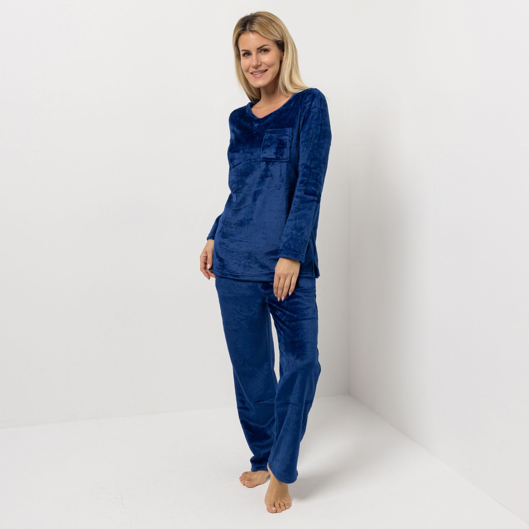 LITTLE ROSE Pyjama-Set Mikrofaser Shirt, 1/1-Arm Hose, 1/1-Länge