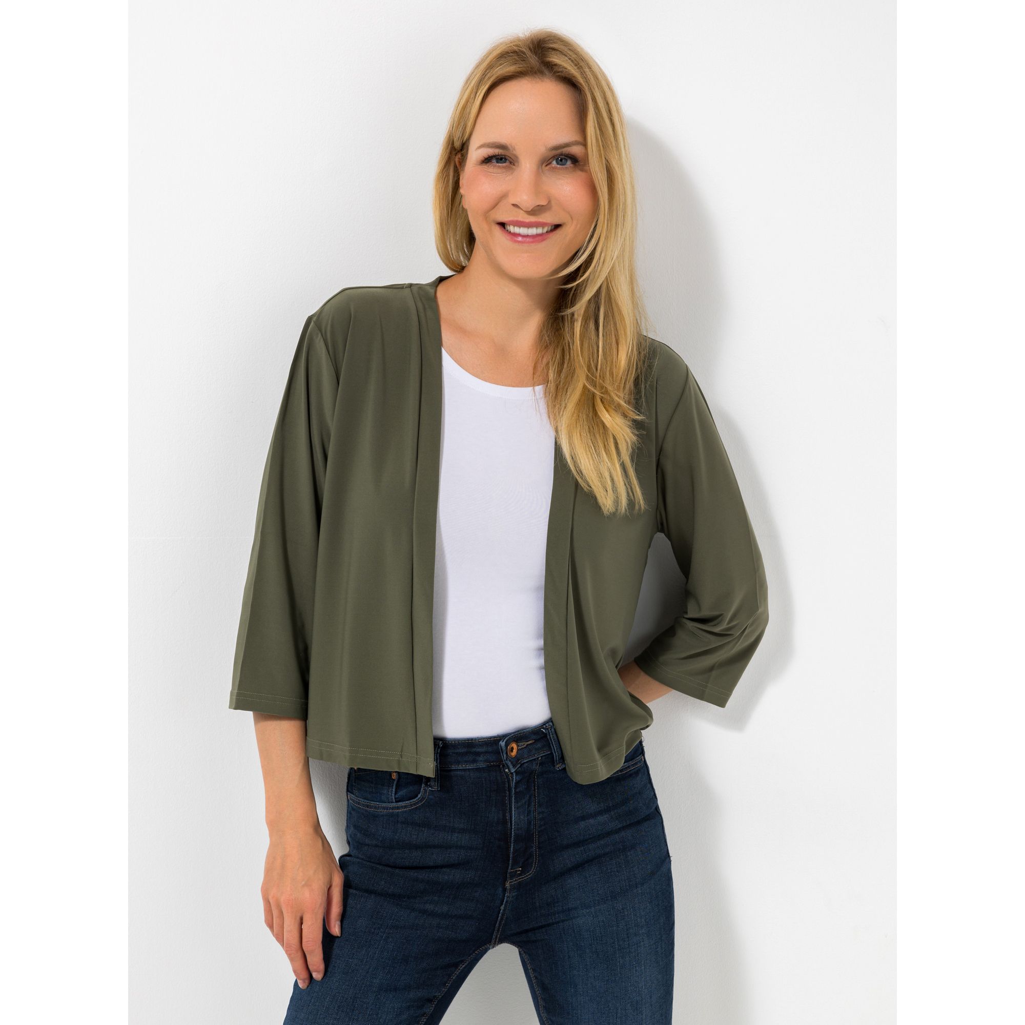 IN-PRINT Bolero 3/4-Arm offene Front uni