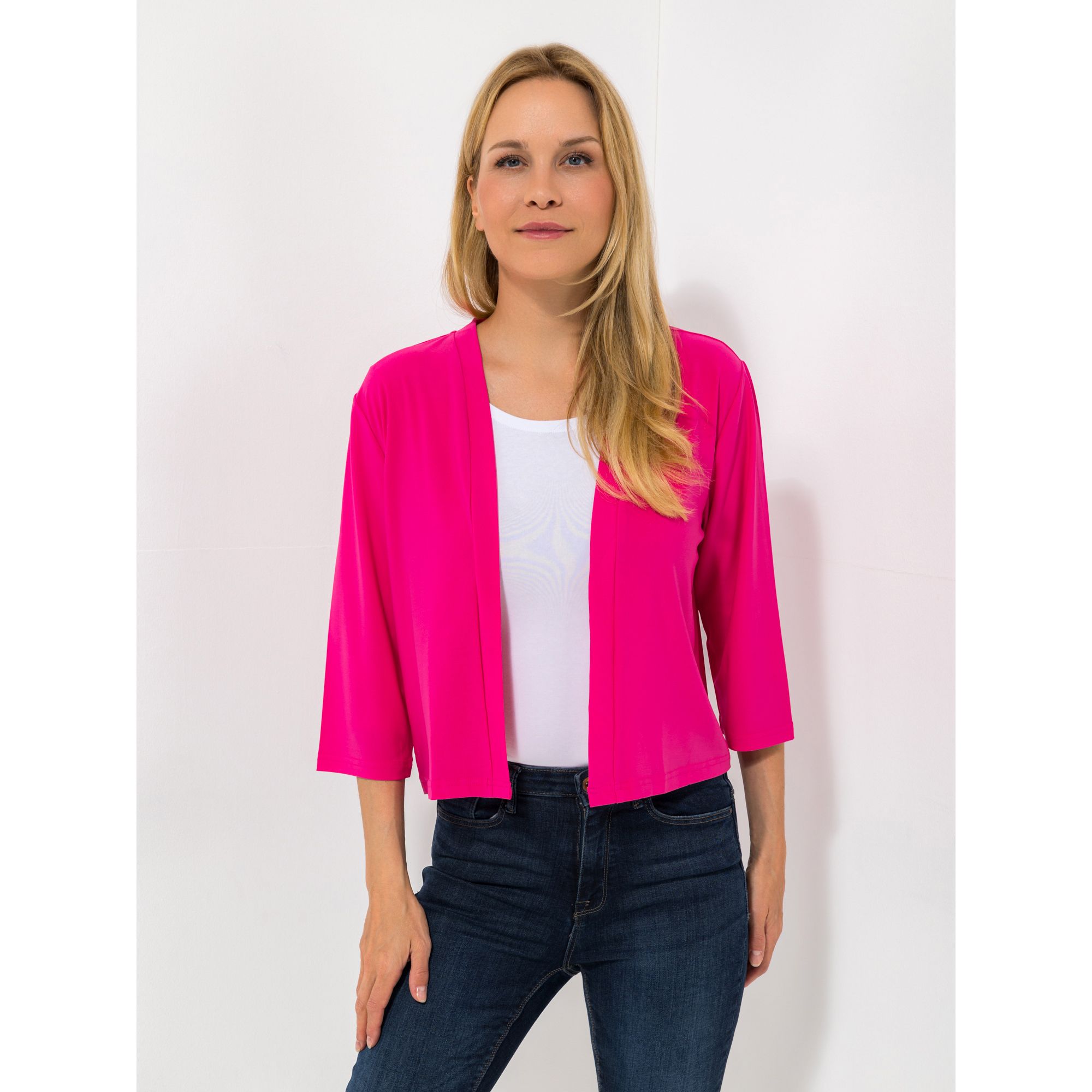 IN-PRINT Bolero 3/4-Arm offene Front uni