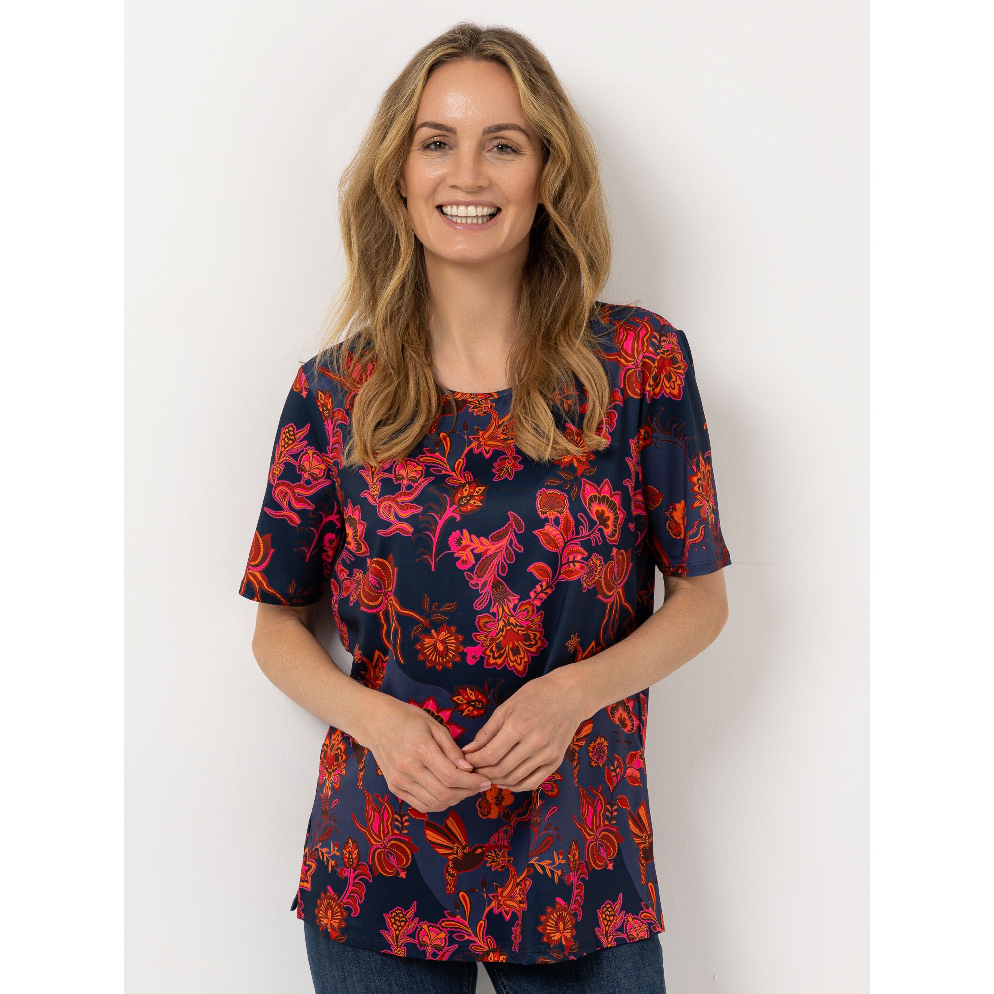 IN-PRINT Shirt 1/2-Arm Rundhalsausschnitt bedruckt