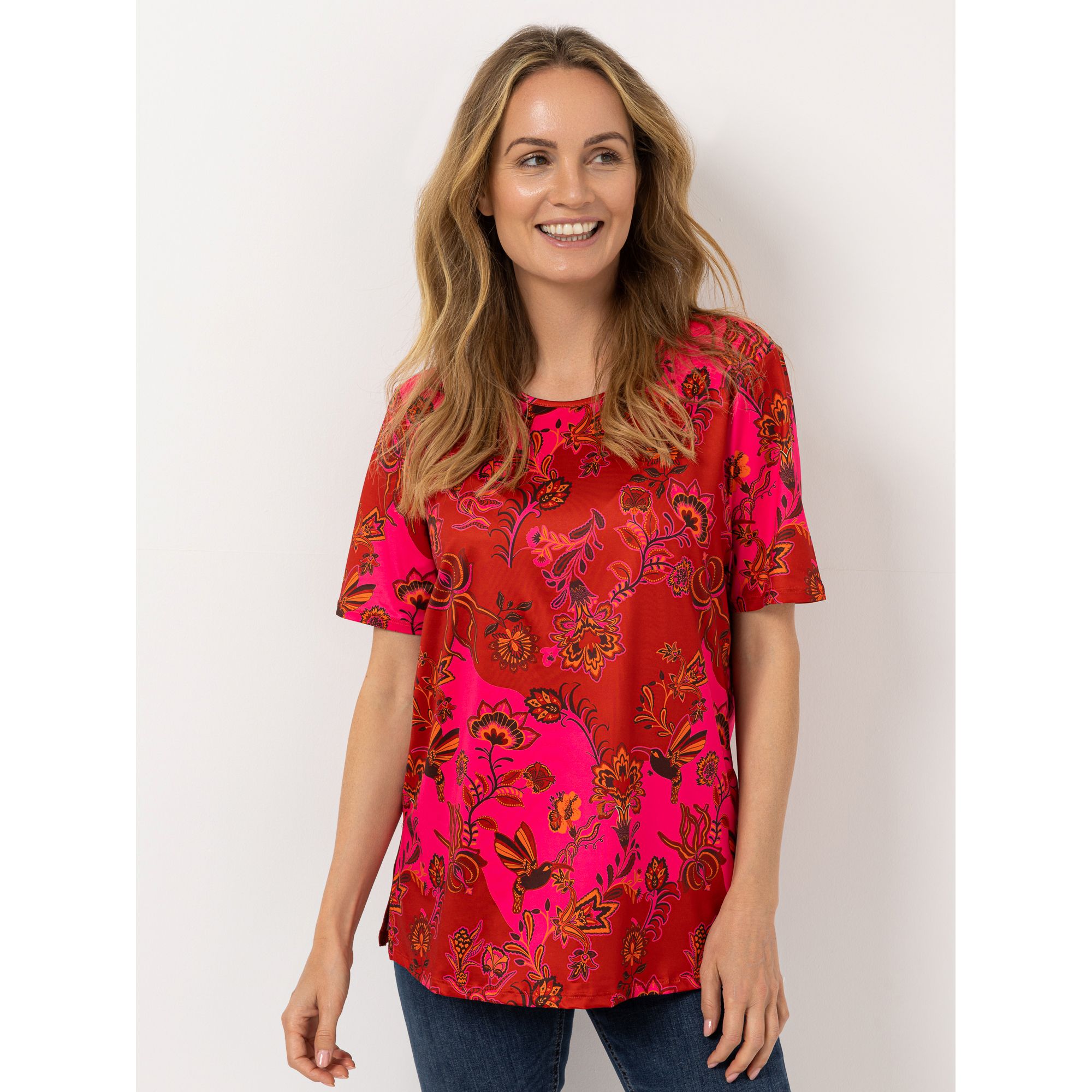 IN-PRINT Shirt 1/2-Arm Rundhalsausschnitt bedruckt