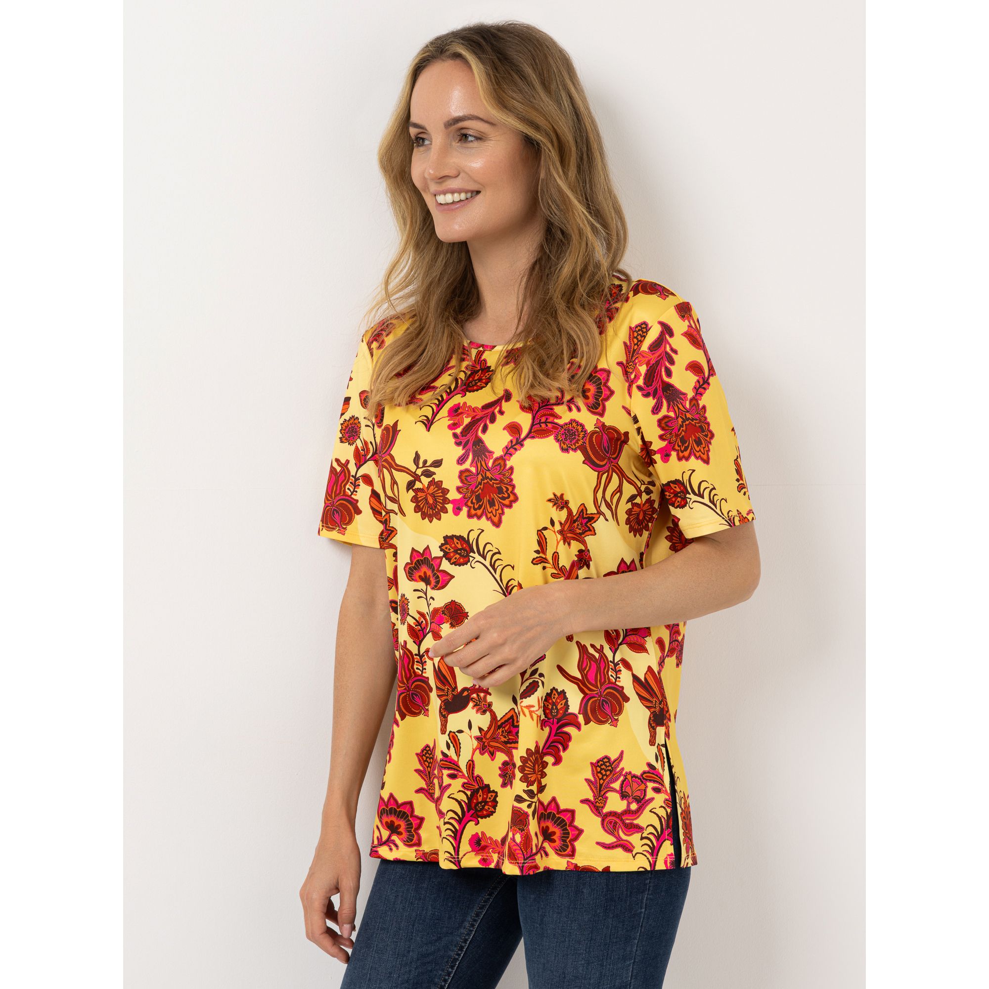 IN-PRINT Shirt 1/2-Arm Rundhalsausschnitt bedruckt