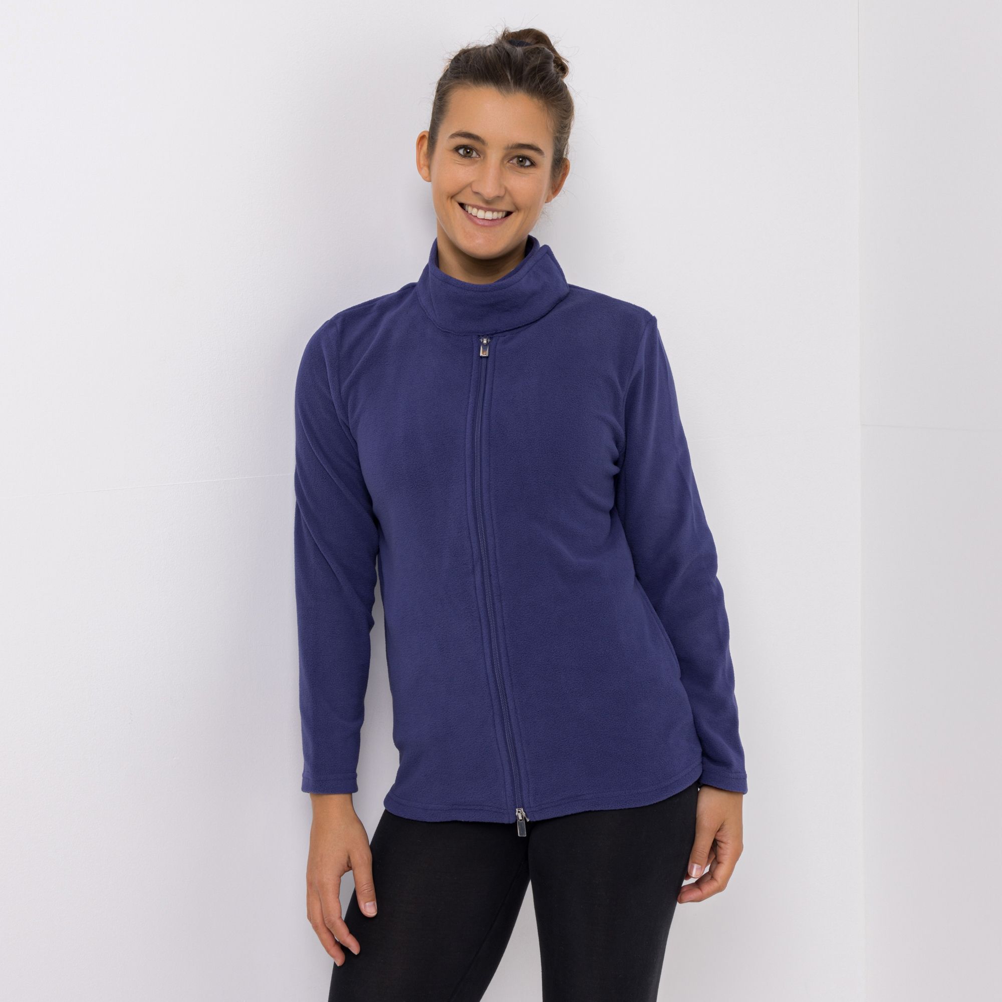 POLARSTERN Jacke Mikrofaser Fleece Stehkragen figurumspielend