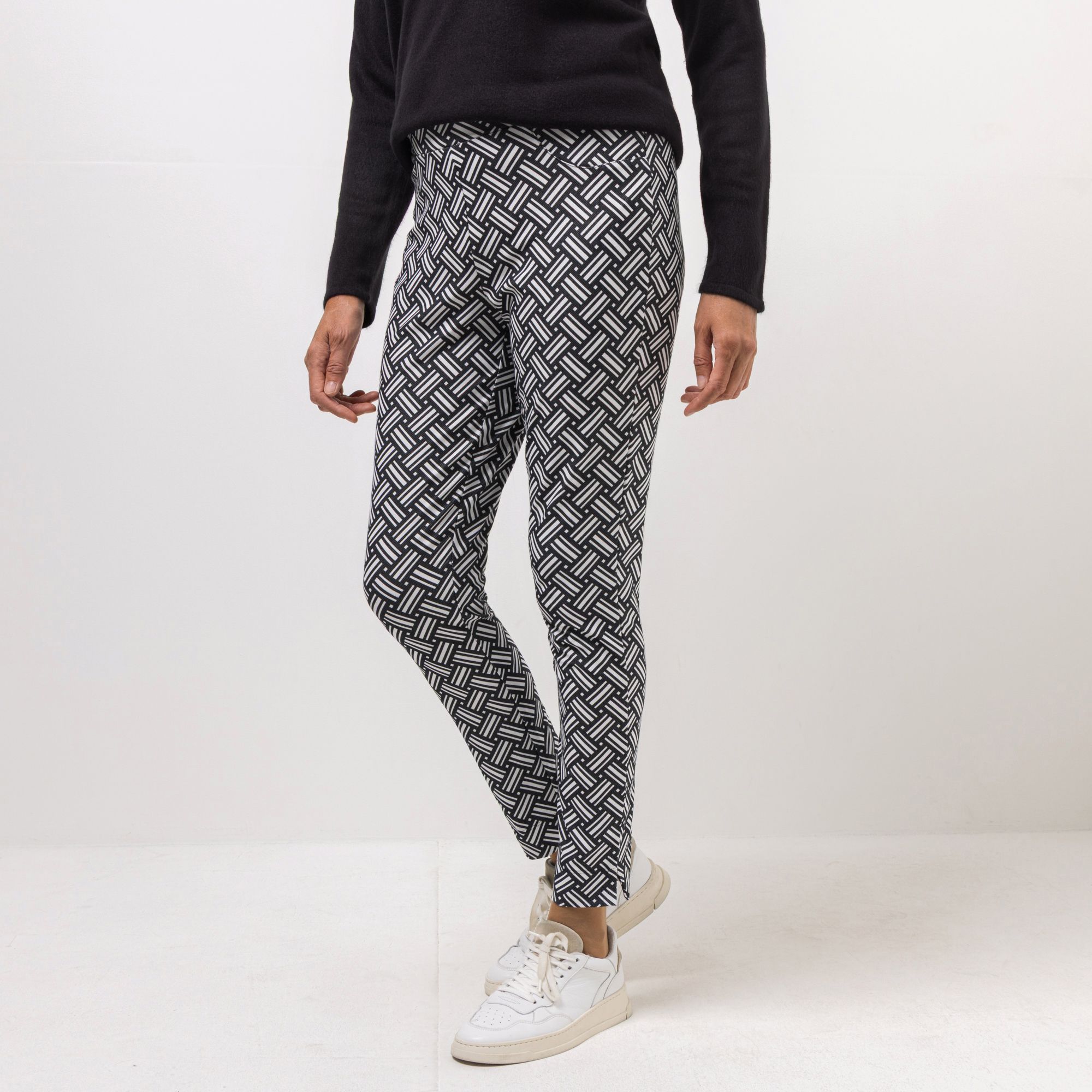 DENIM & CO. Schlupfhose Denise Rundumdehnbund elastische Ware knöchellang