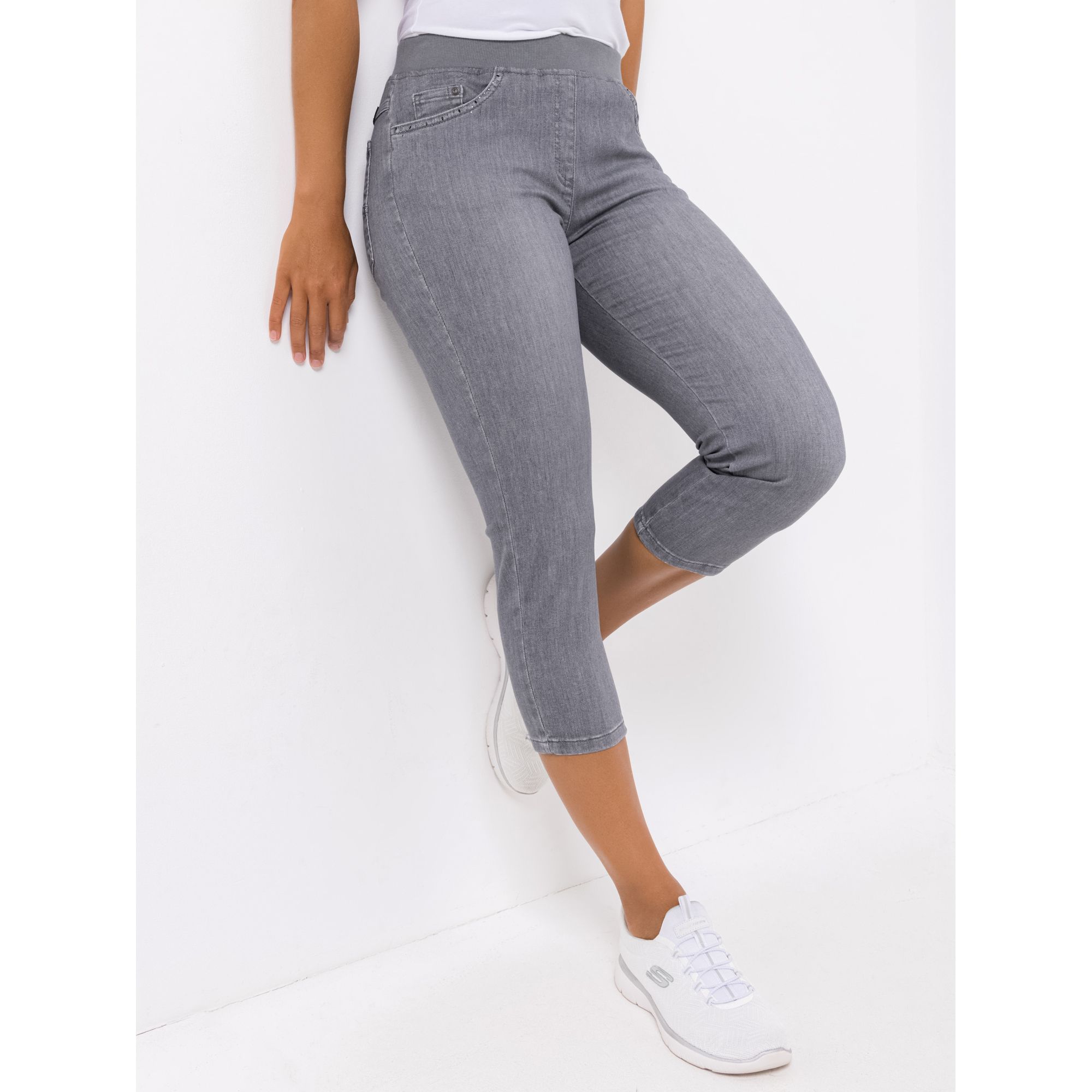 RAPHAELA BY BRAX Jeans Pamina Glam Rundumdehnbund 5-Pocket-Style Swarovski-Elemente