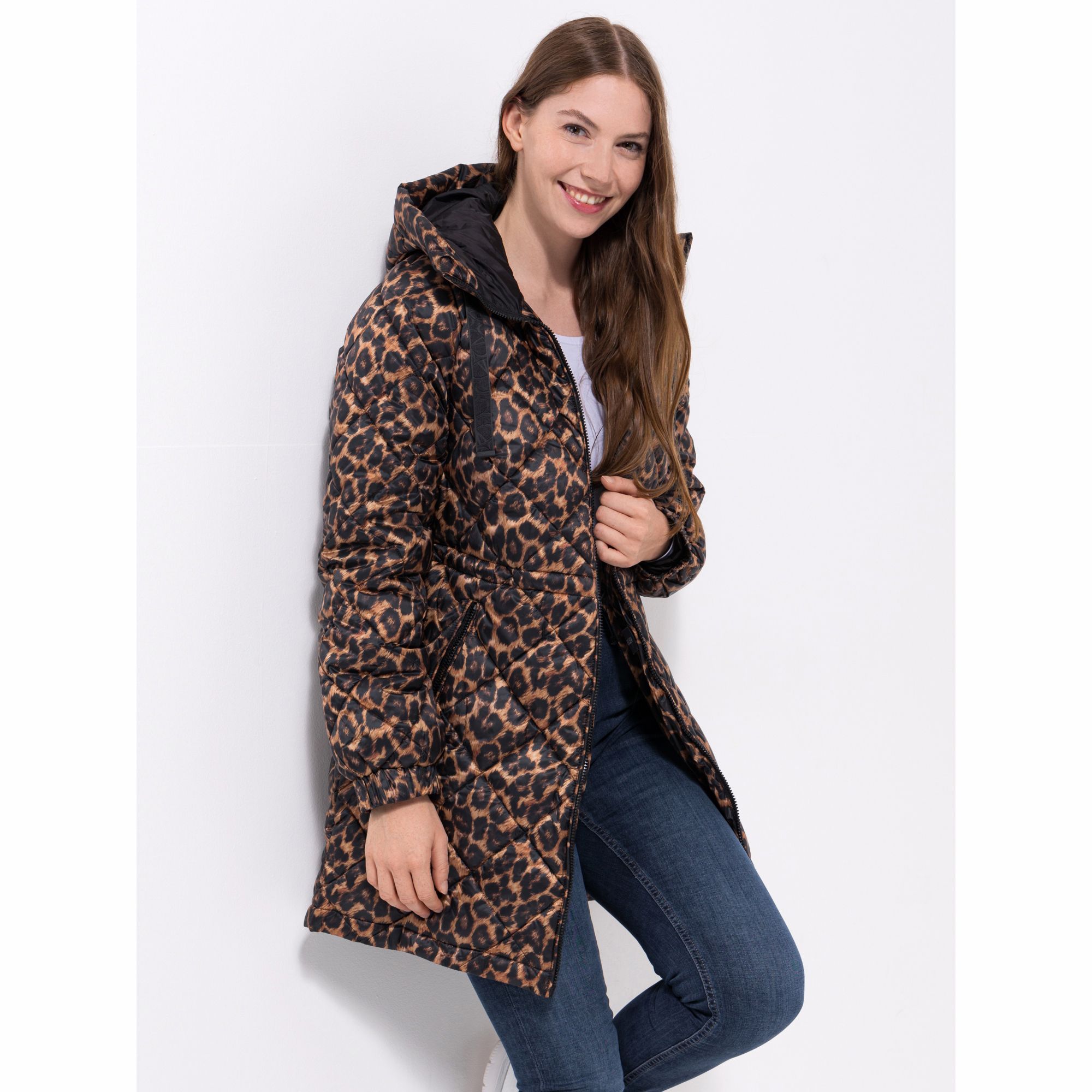 BASLER® Steppjacke Kapuze 2-Wege Reißverchluss A-Linie