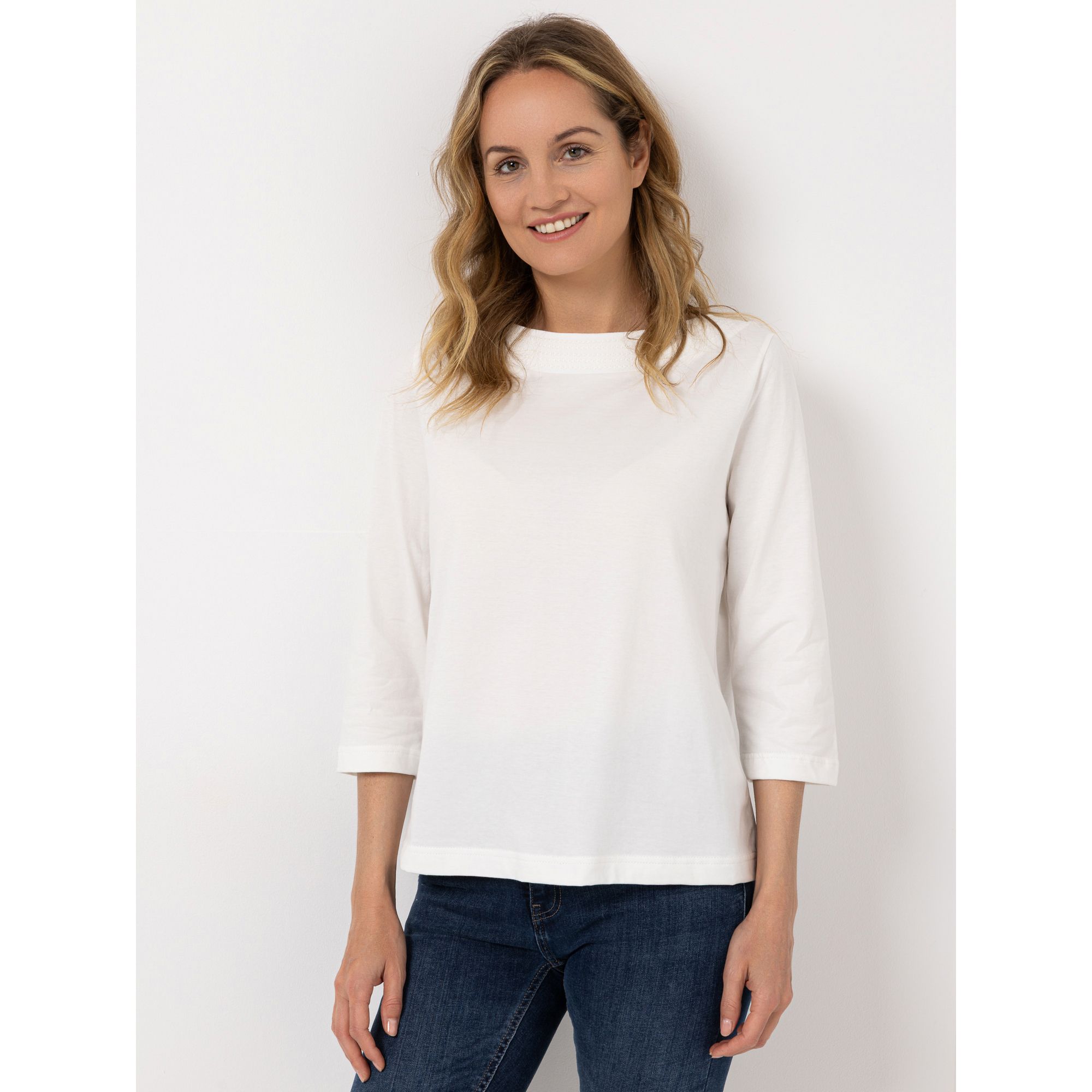 Green Cotton by Peter Hahn Shirt 3/4 Arm Style Maja Rundhalsausschnitt