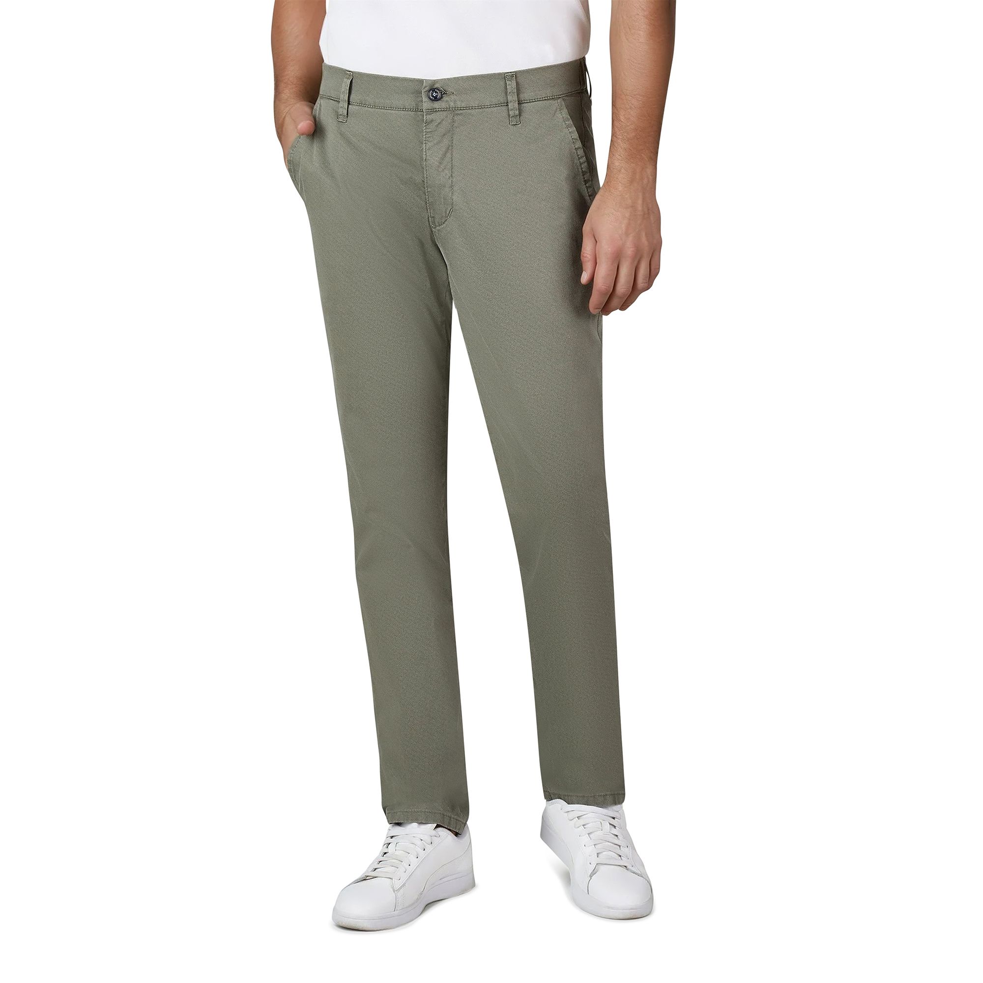 CLUB OF COMFORT® Herrenhose Foxx Chino-Style Raffbund High-Stretch