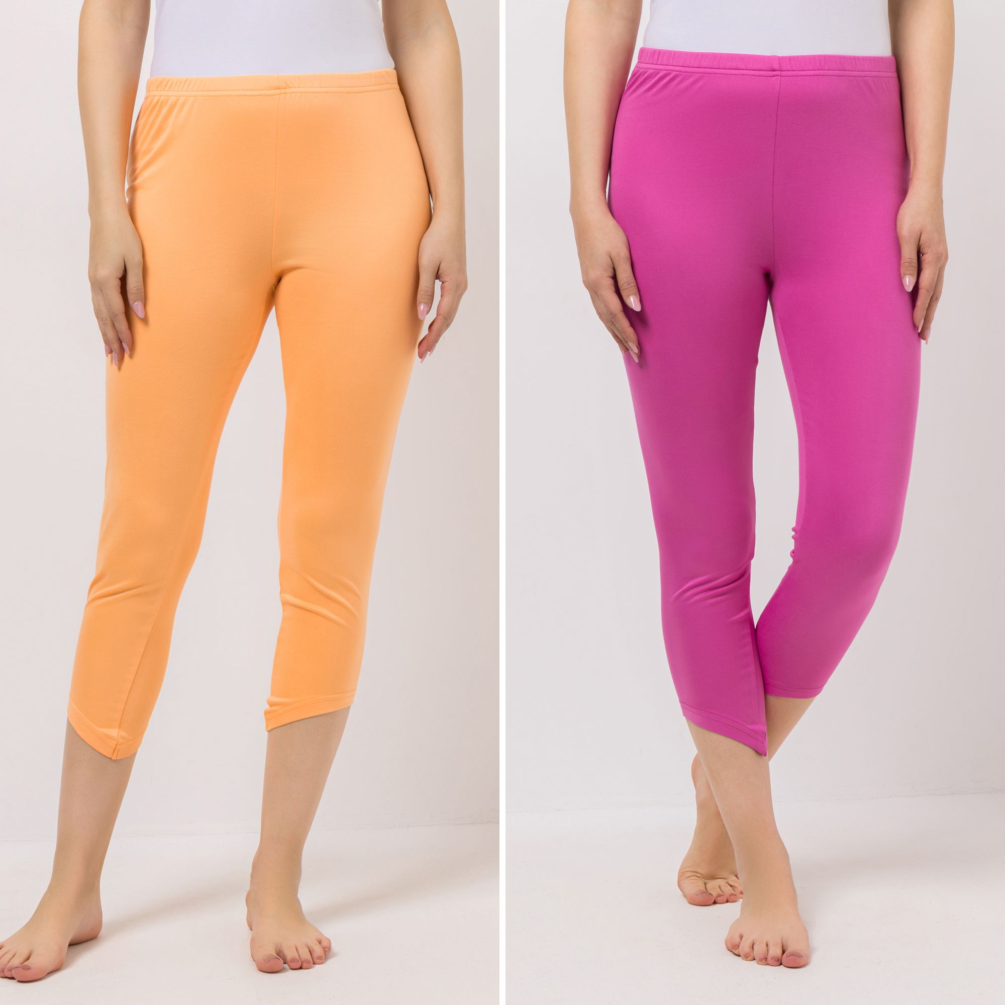 JERYMOOD HOMEWEAR 2 Leggings 7/8-Länge Rundumdehnbund schräge Säume