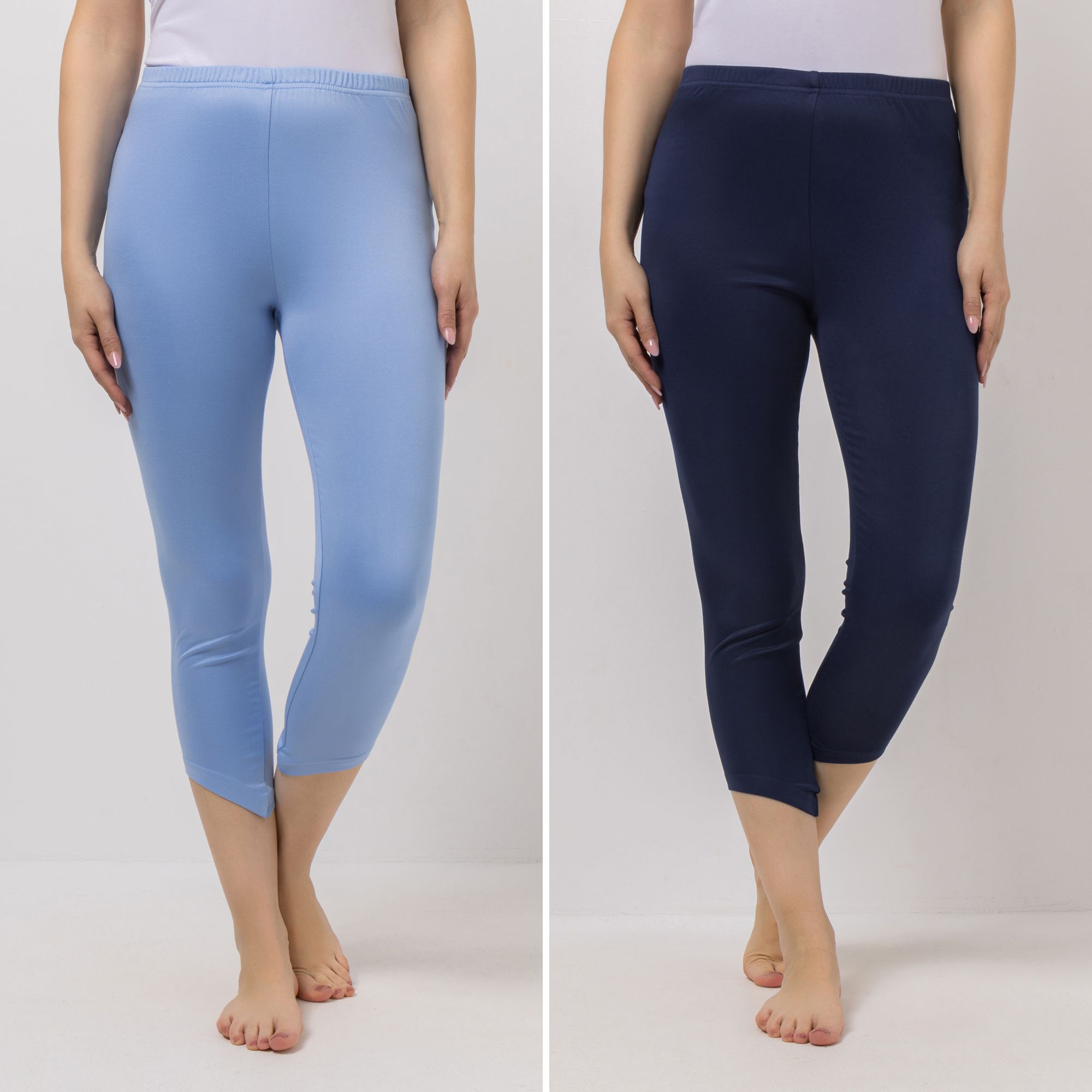 JERYMOOD HOMEWEAR 2 Leggings 7/8-Länge Rundumdehnbund schräge Säume