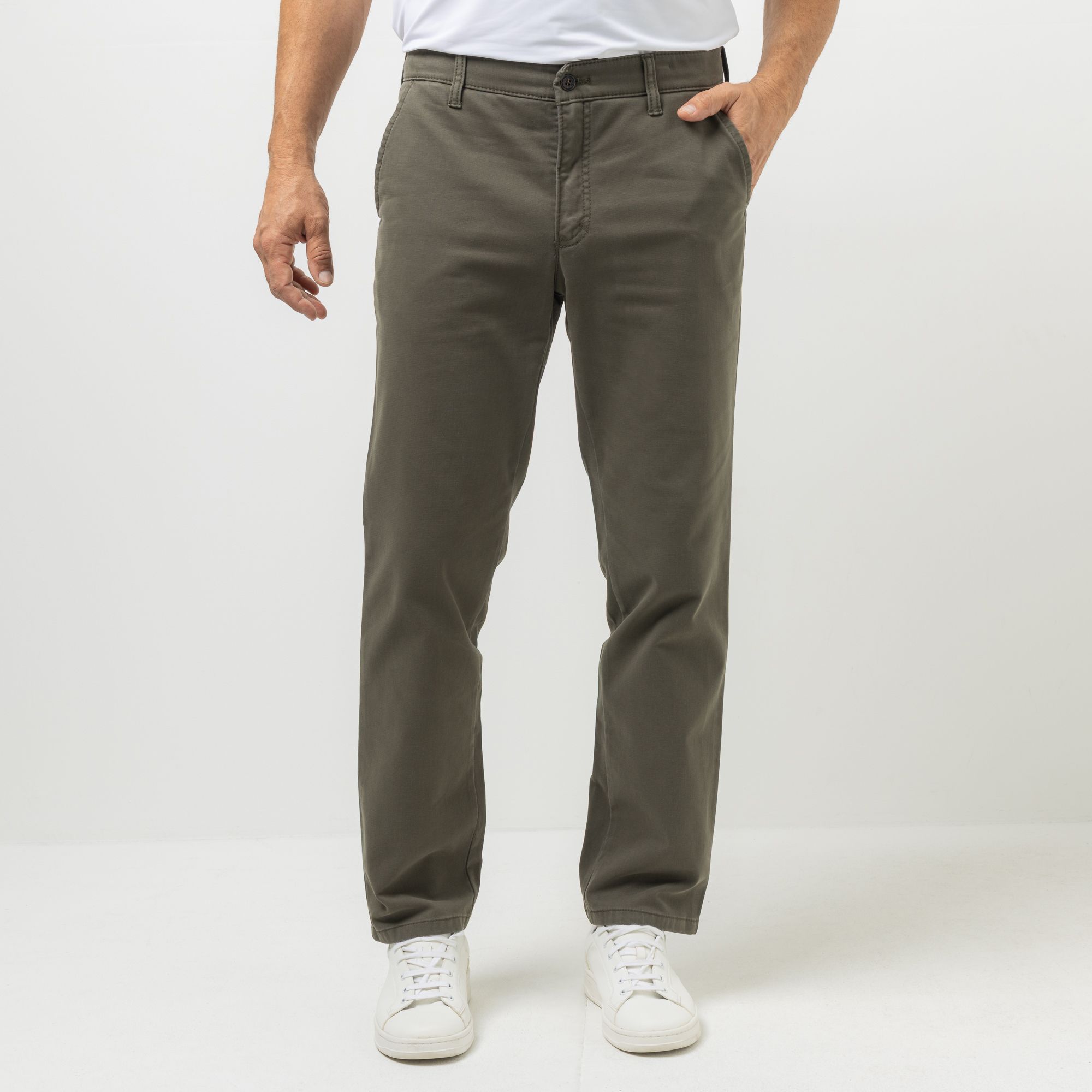 CLUB OF COMFORT® Herrenhose Garvey Chino-Style High-Sretch Hemdstopper