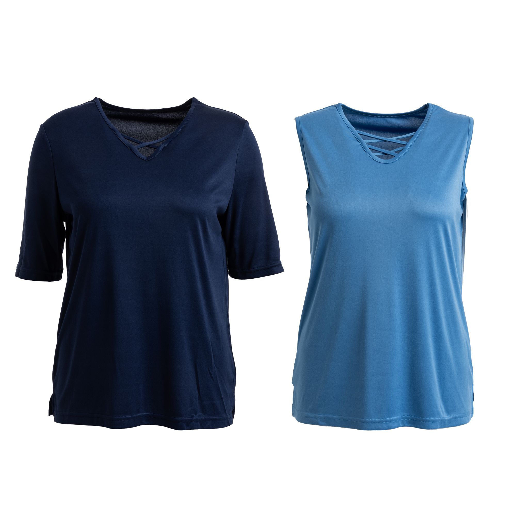 JERYMOOD HOMEWEAR Shirt und Top 1/2-Arm & ohne Arm Zierausschnitt Seitenschlitzen