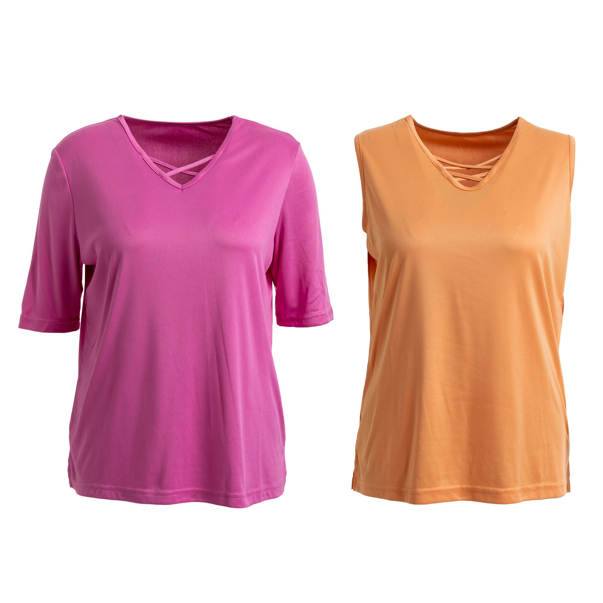 JERYMOOD HOMEWEAR Shirt und Top 1/2-Arm & ohne Arm Zierausschnitt Seitenschlitzen