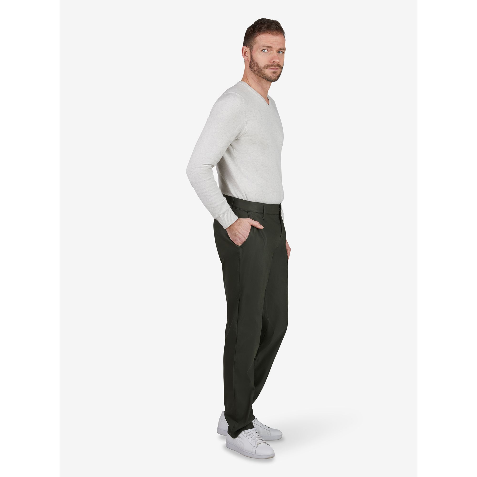 CLUB OF COMFORT® Hose Rob Chino-Style Komfortbund Hemdstopper