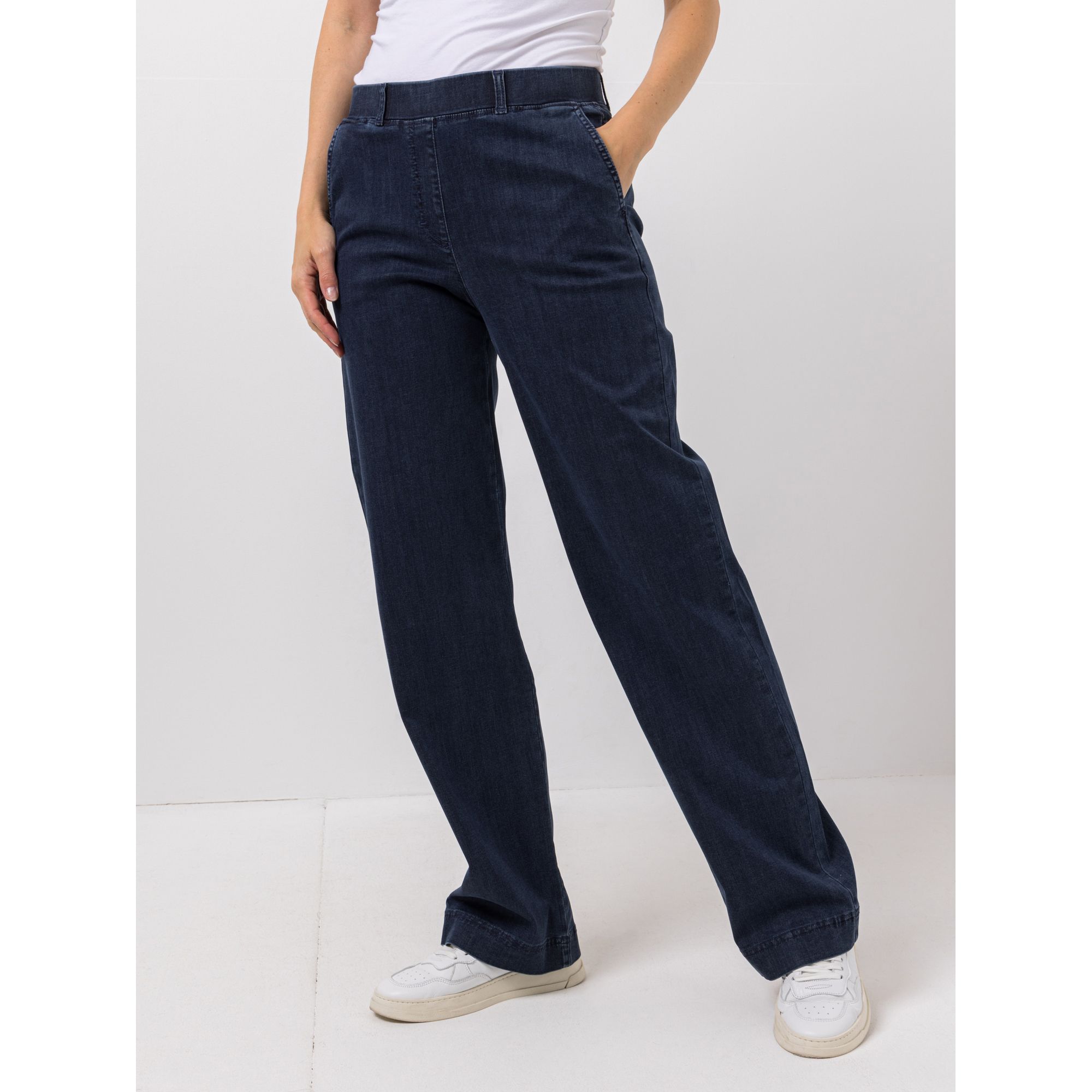 RAPHAELA BY BRAX Jeans Pam Flared Rundumdehnbund Slim-Fit Leistentaschen