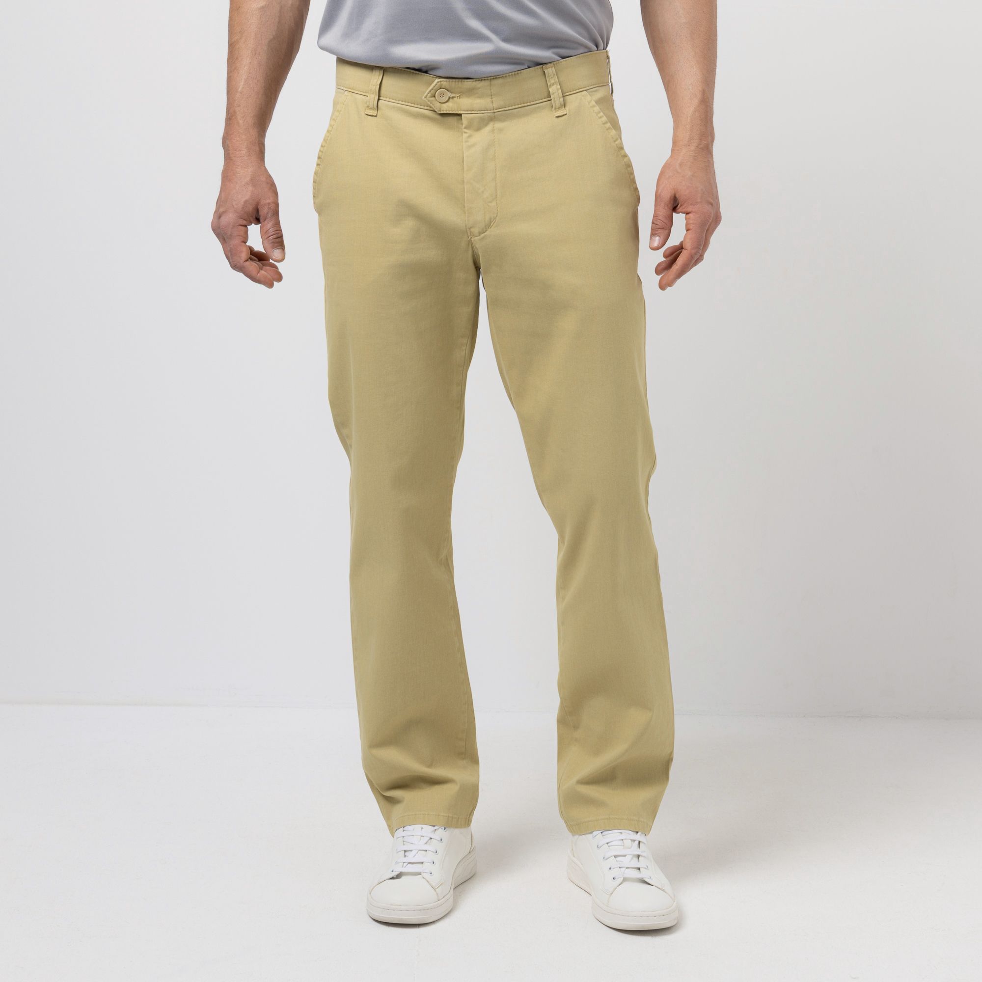 CLUB OF COMFORT® Herrenhose Denver Chino-Style Komfortbund doppelter Hemdstopper