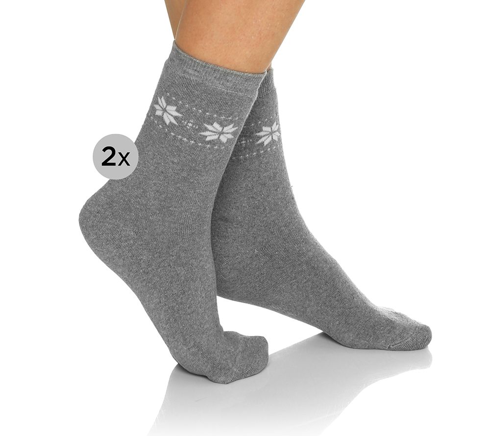 VITAFORM Strumpfmode Wohlfühlsocken Wohlfühlbund Dessin Doppelpack