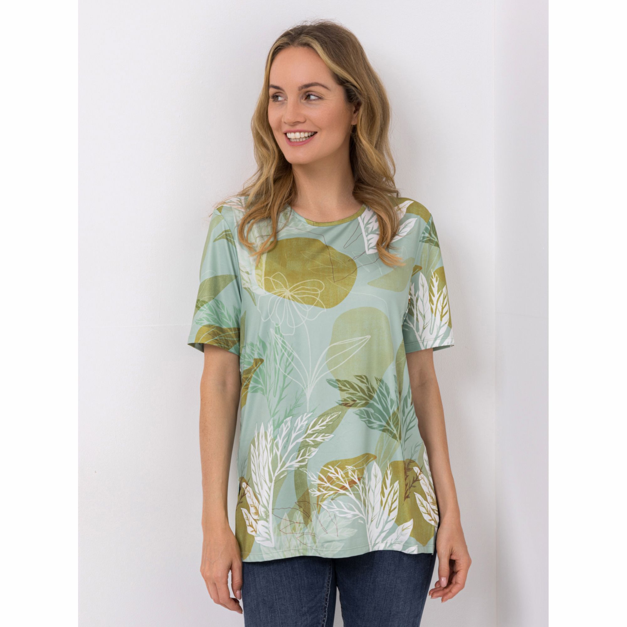 IN-PRINT Shirt 1/2-Arm Rundhalsausschnitt bedruckt